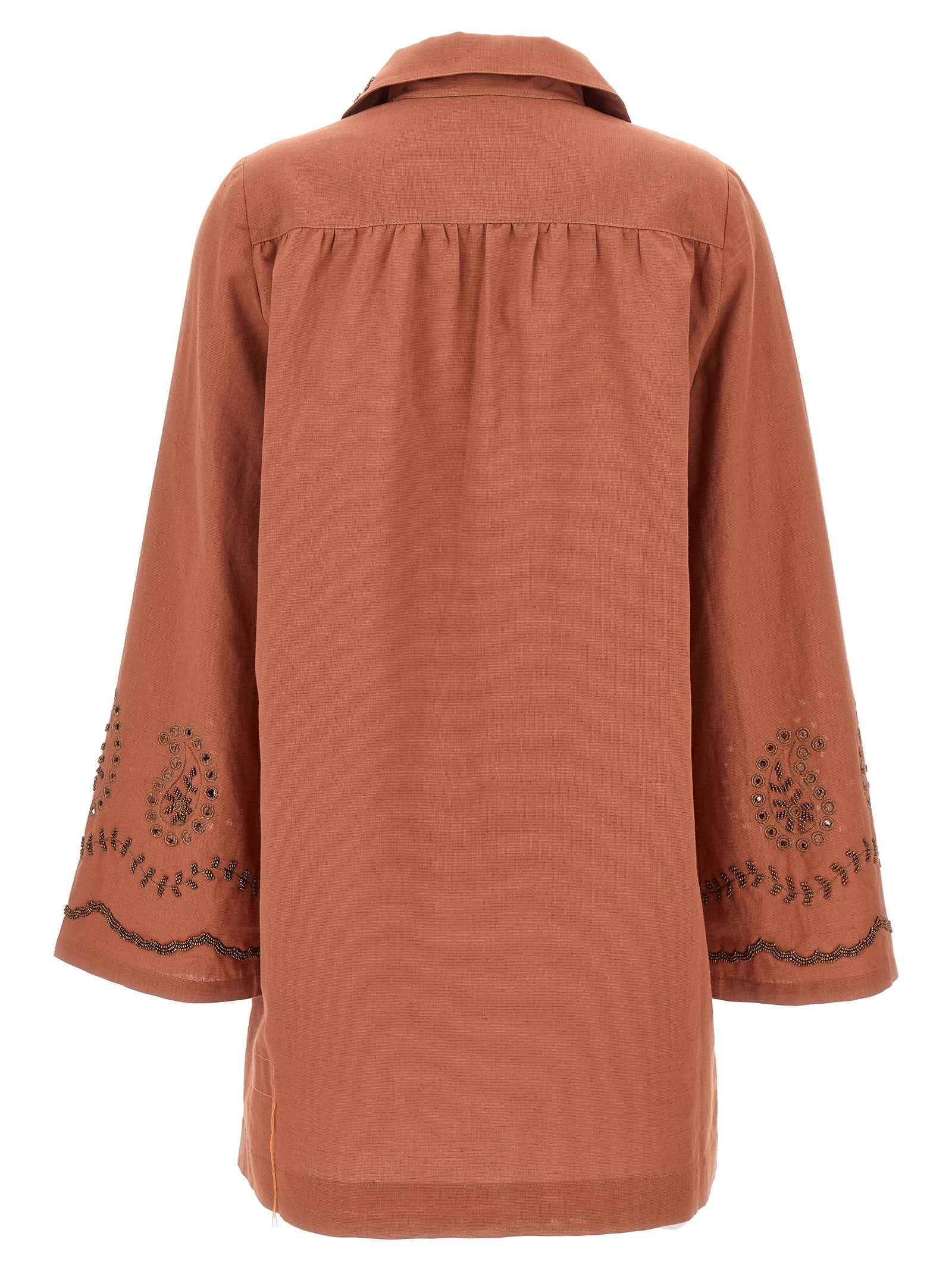 Fortela Bordeaux Cotton Short Women's Dress