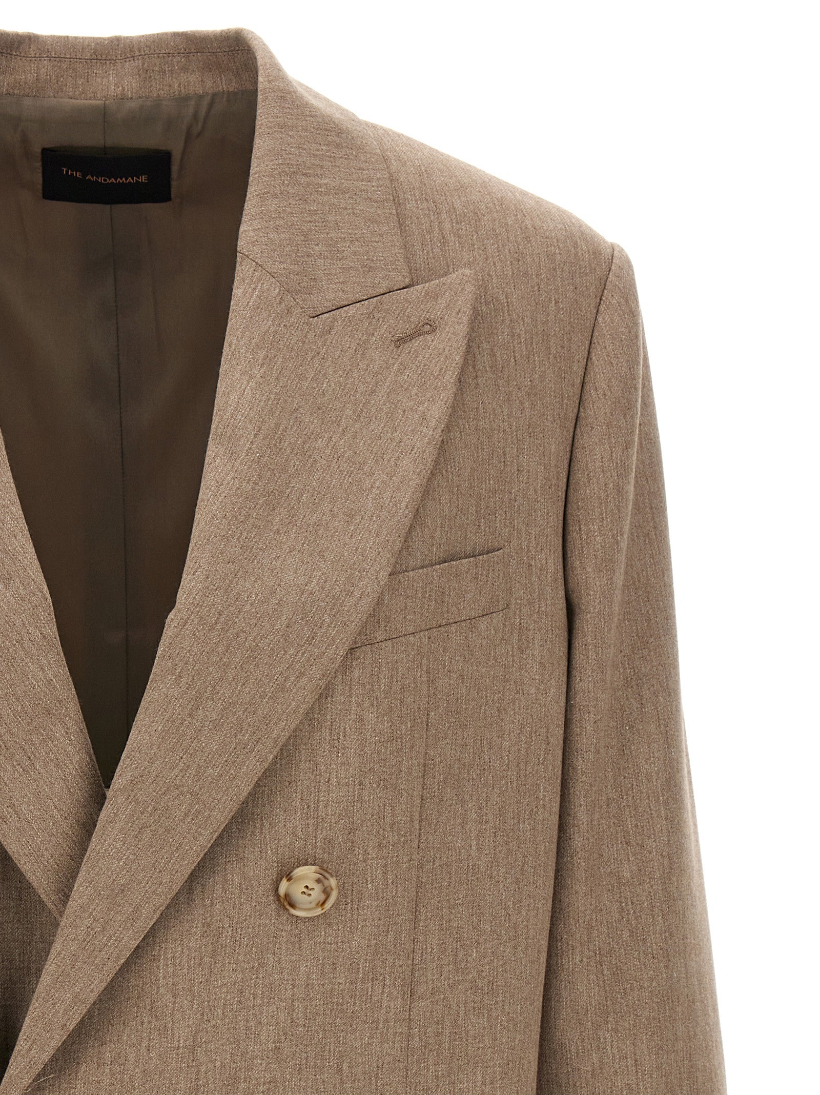 The Andamane Beige Viscose Women's Blazer