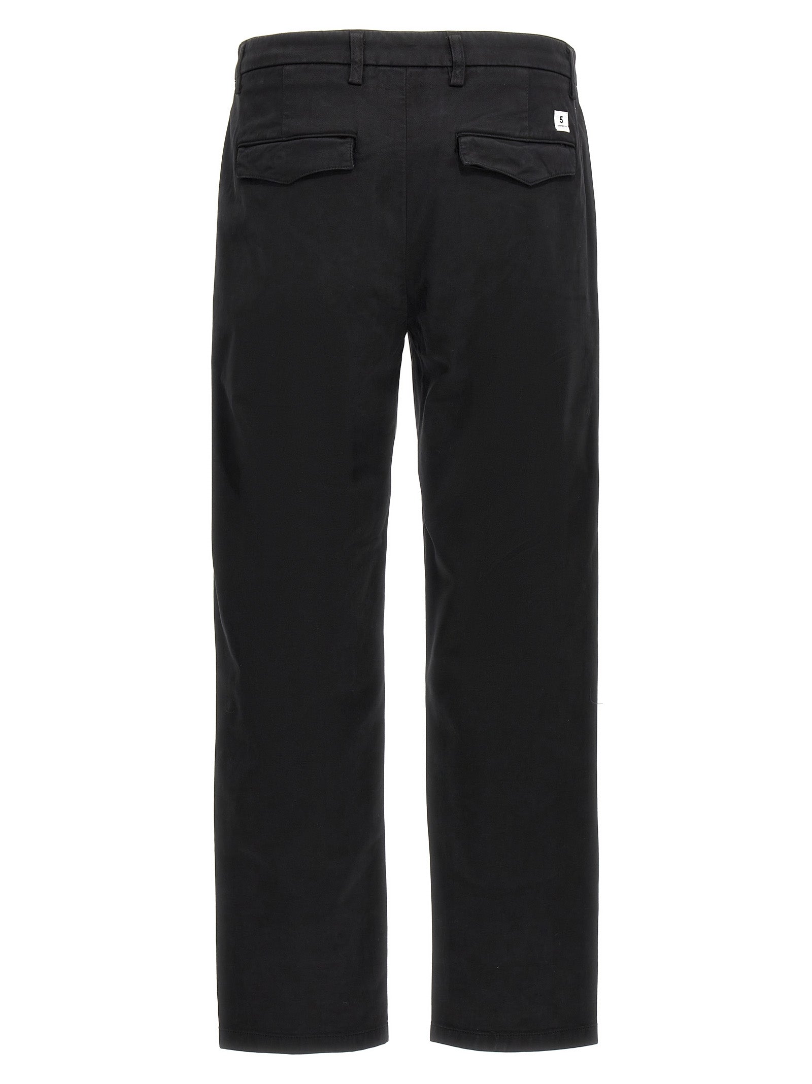 Department 5 Black Cotton Casual Men's Pants