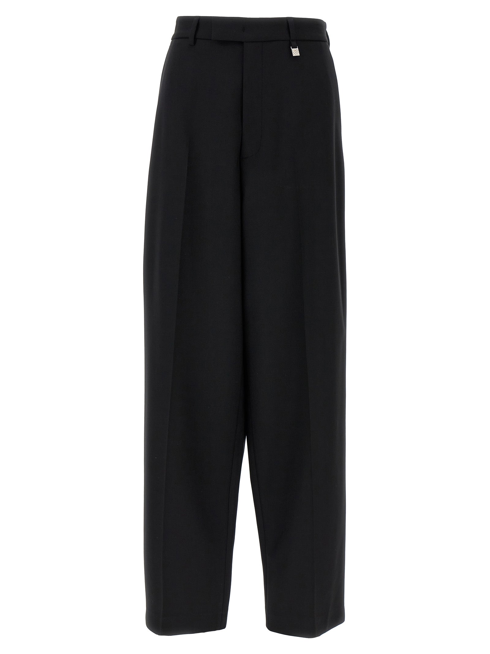 Giuseppe Di Morabito Black Virgin Wool Casual Women's Pants