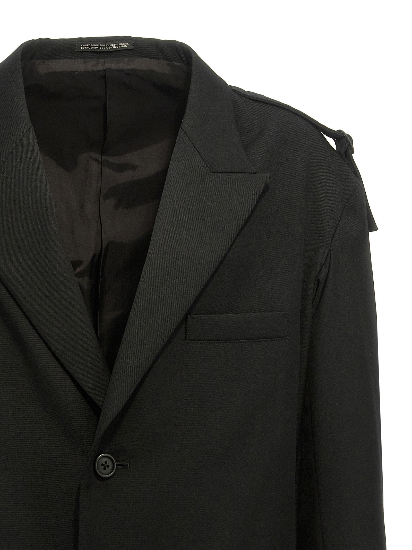 Yohji Yamamoto Black Wool Men's Blazer