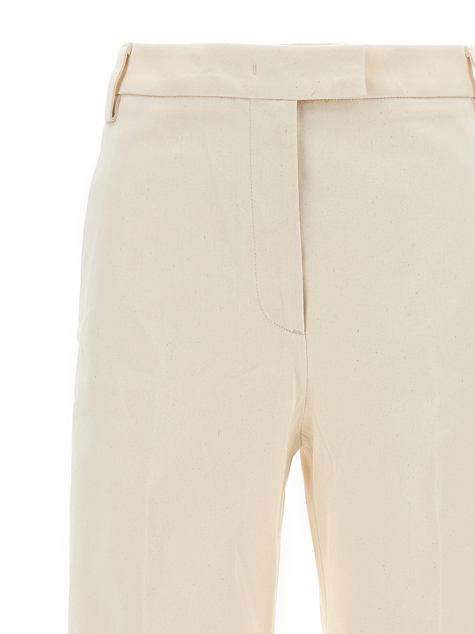 THELATEST Beige Cotton Women's Pants