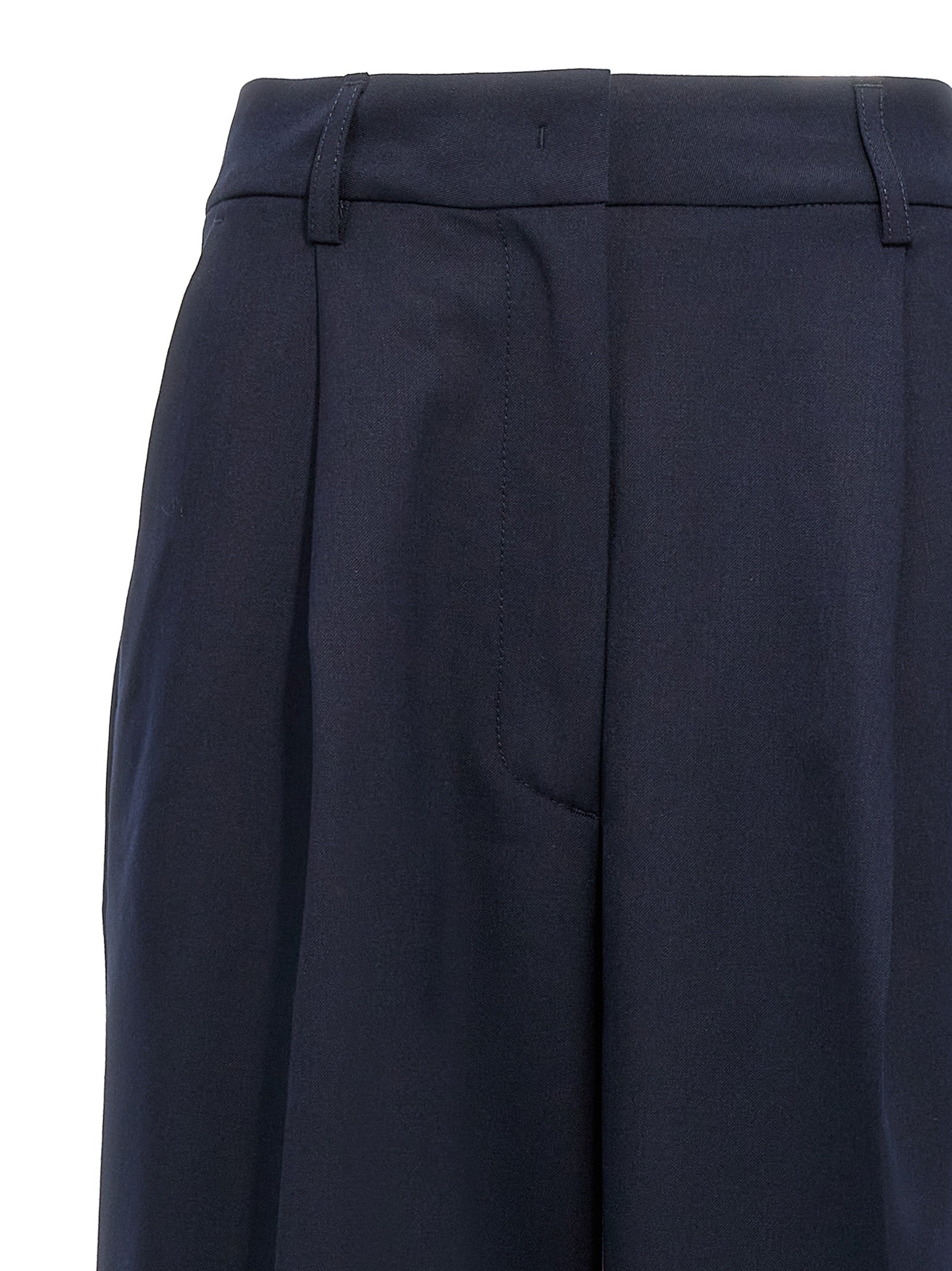 THELATEST Blue Polyester Casual Women's Pants