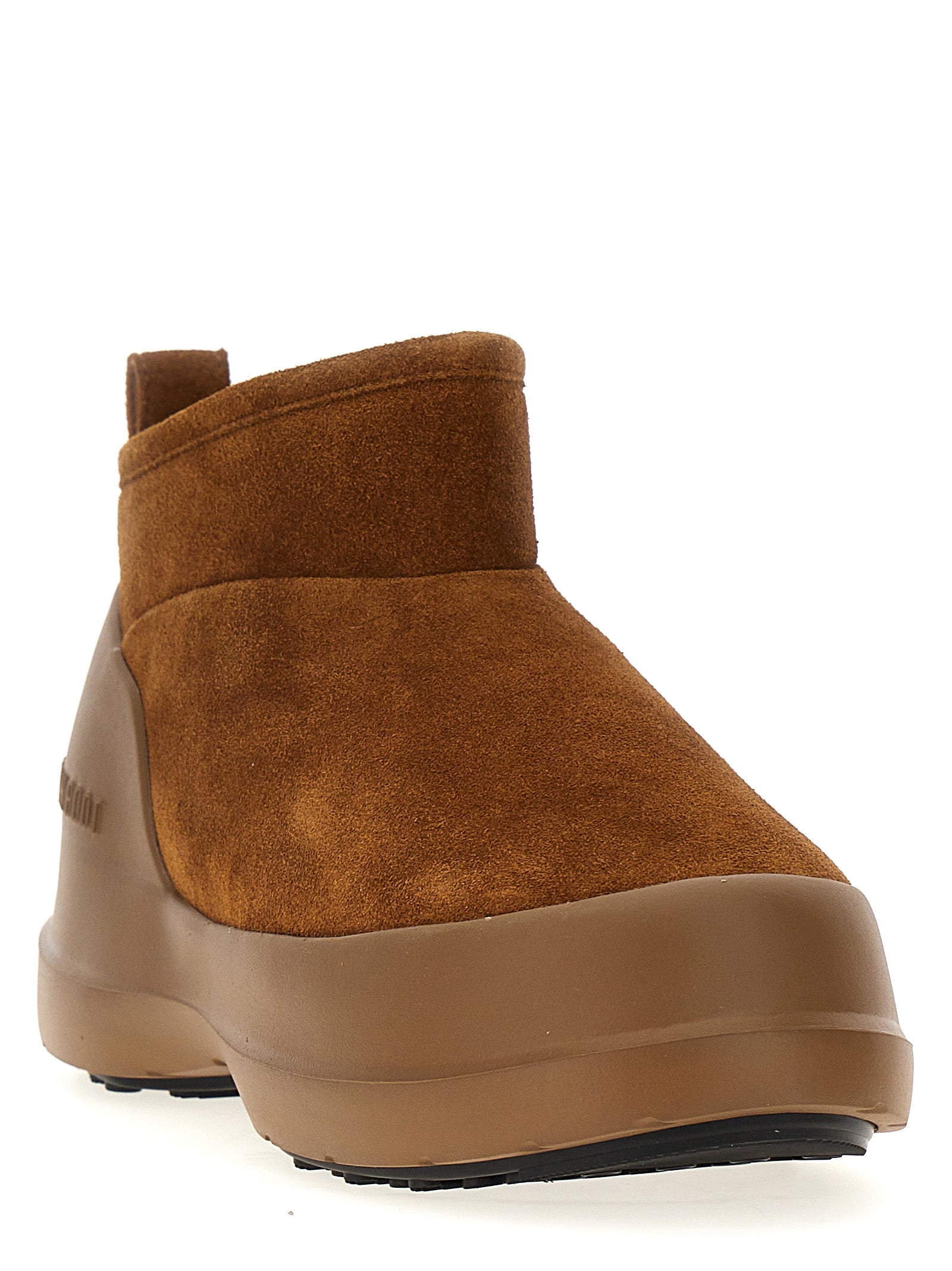 Moon Boot Brown Cowhide Flat Women's Boots