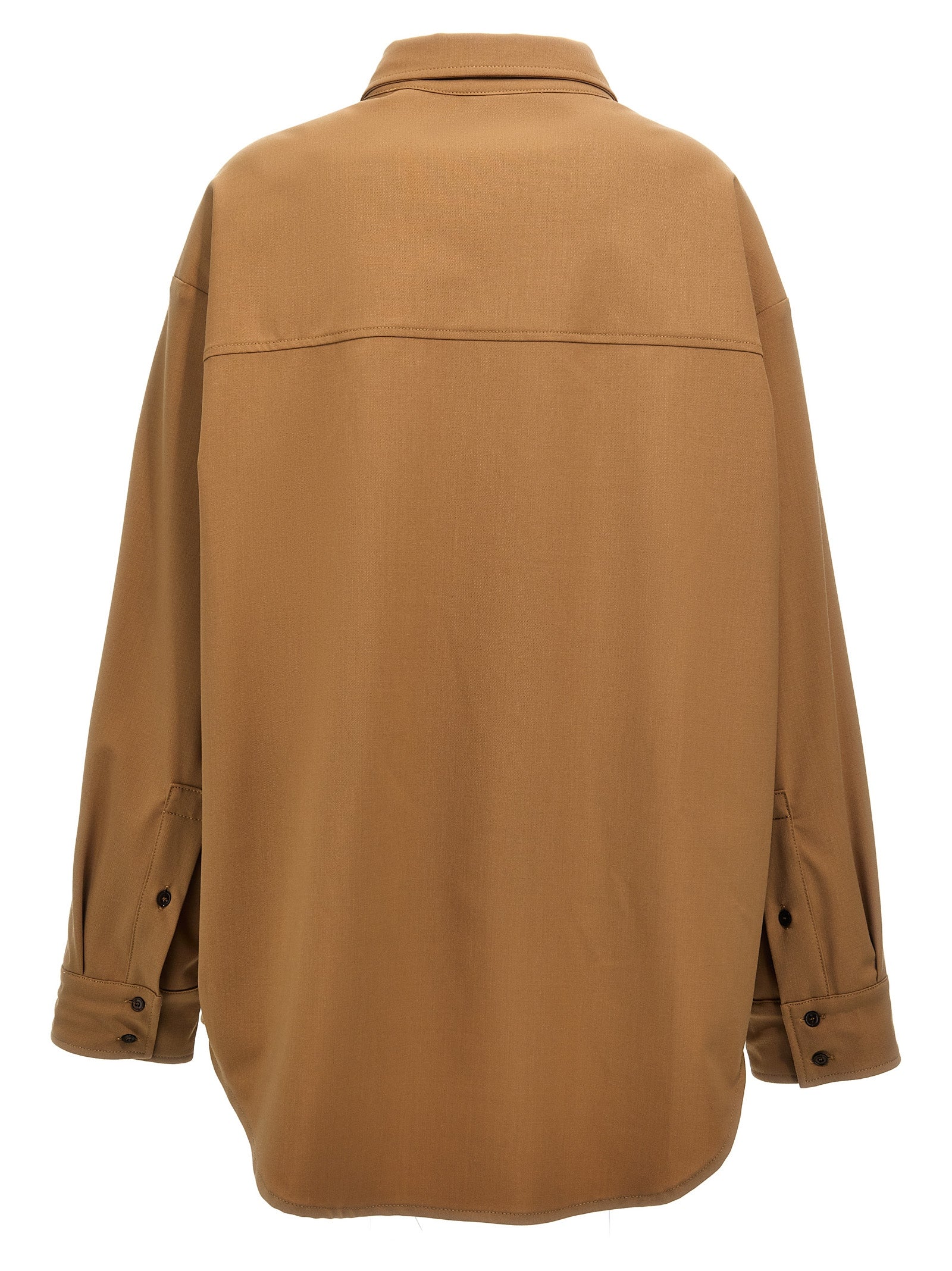 THELATEST Brown Polyester Women's Blouse