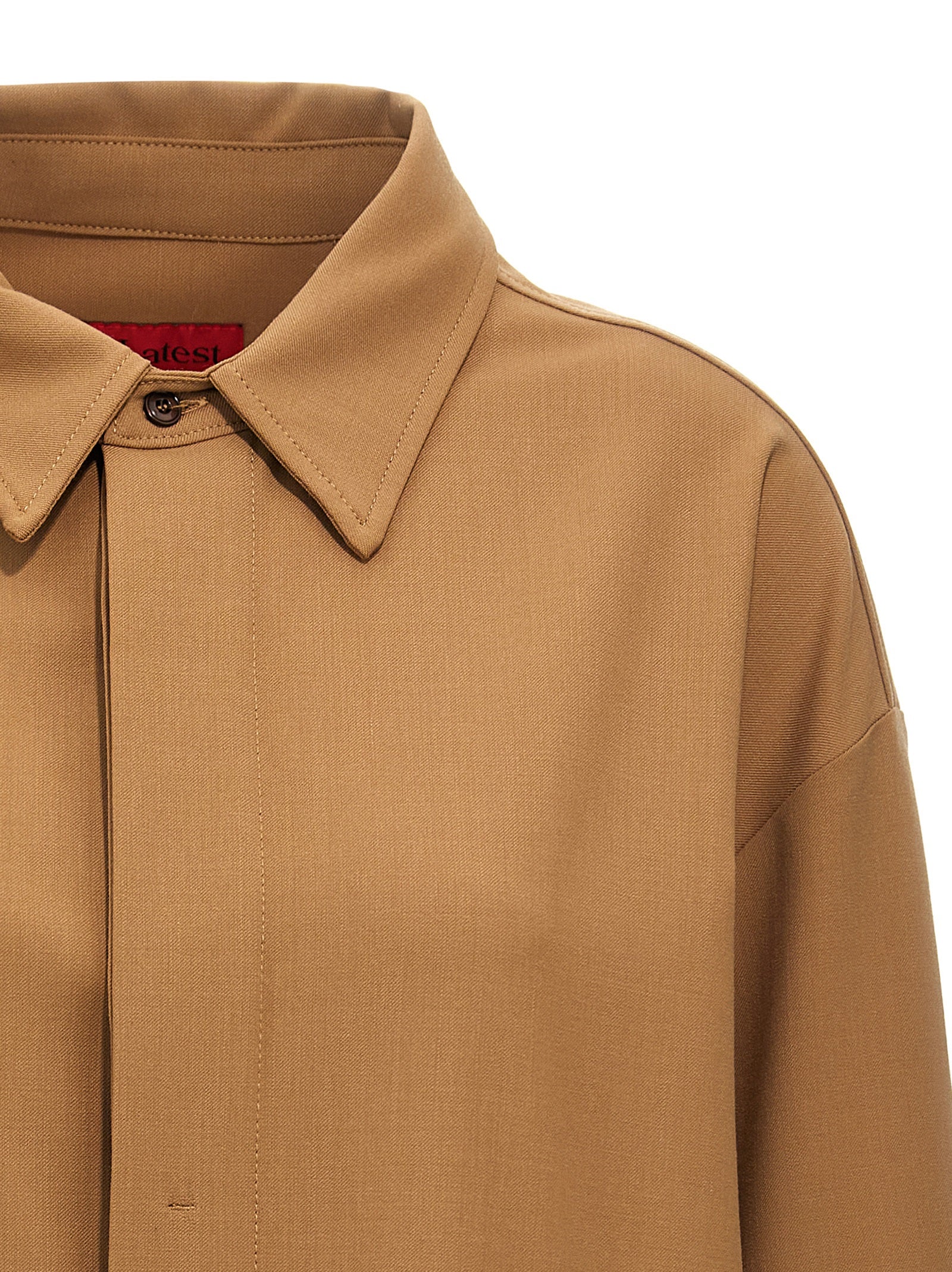 THELATEST Brown Polyester Women's Blouse
