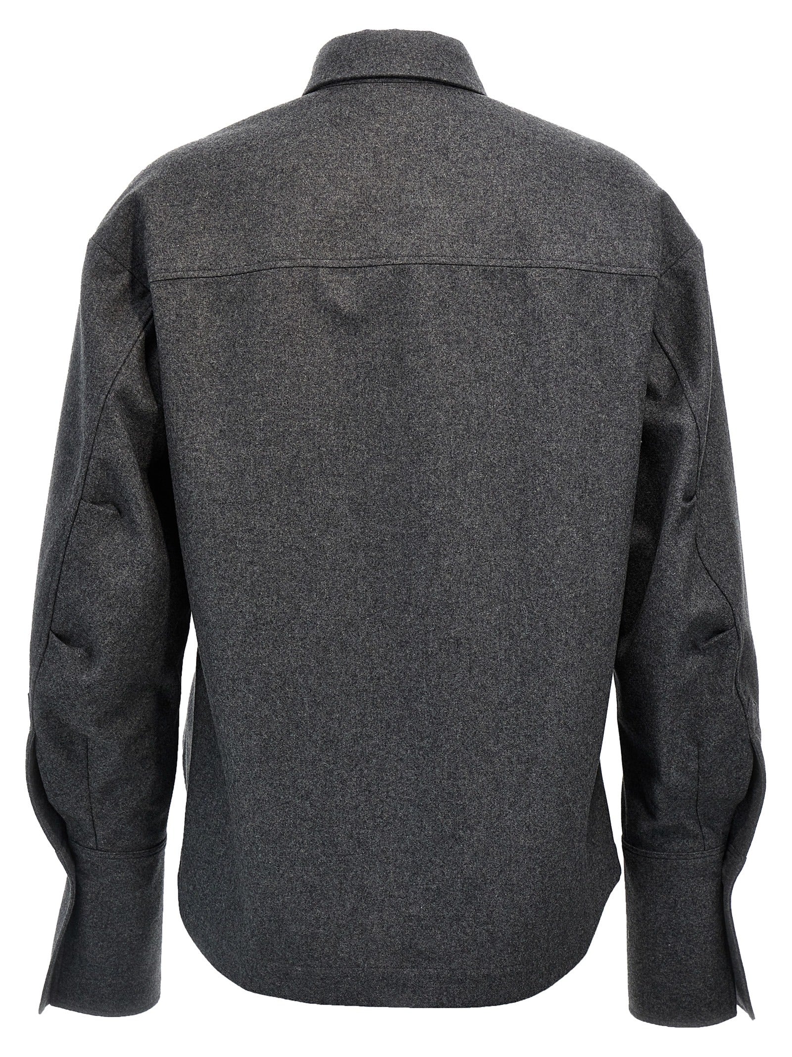 The Attico Gray Wool Women's Blouse
