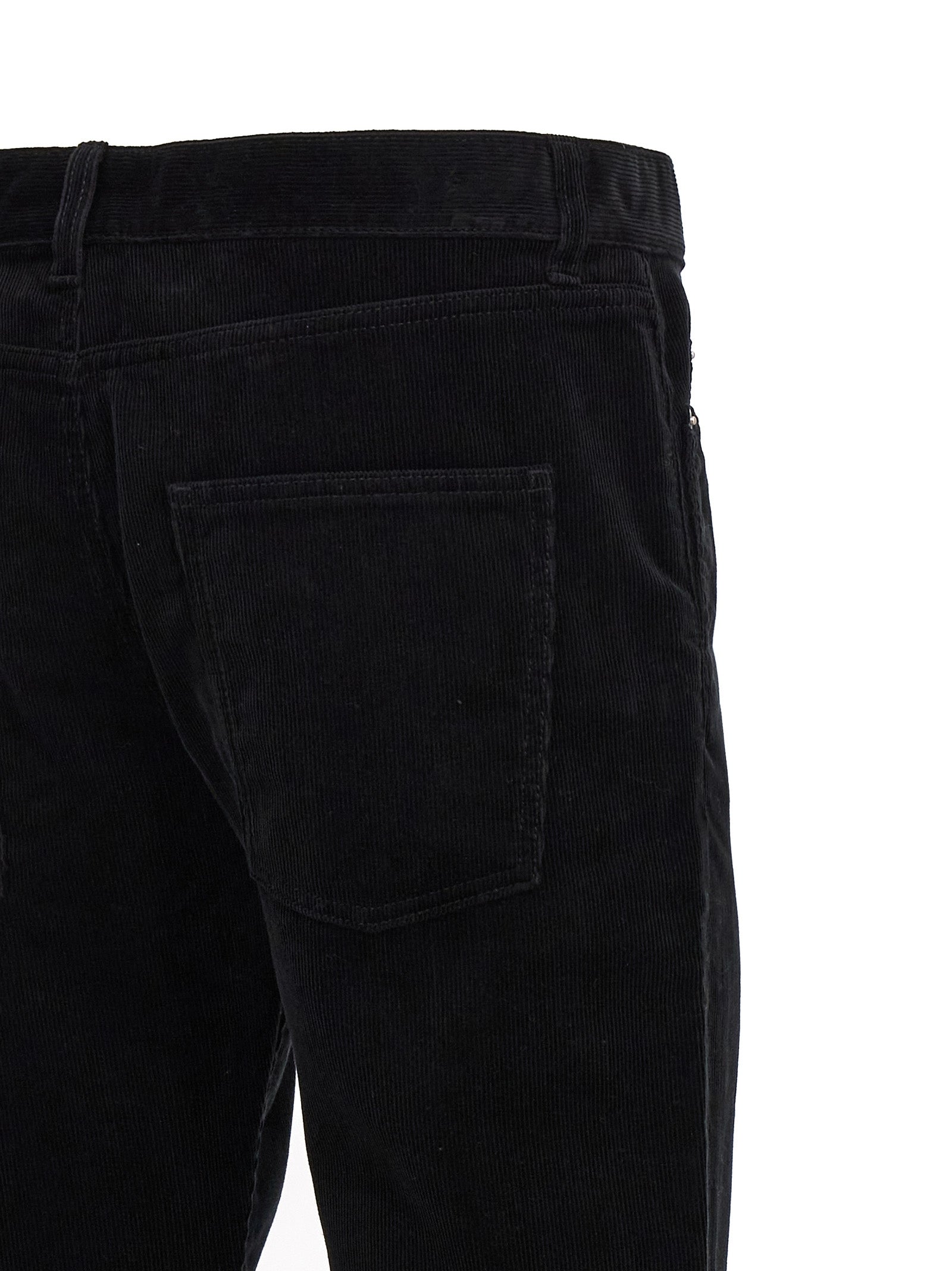 Saint Laurent Black Cotton Casual Men's Pants