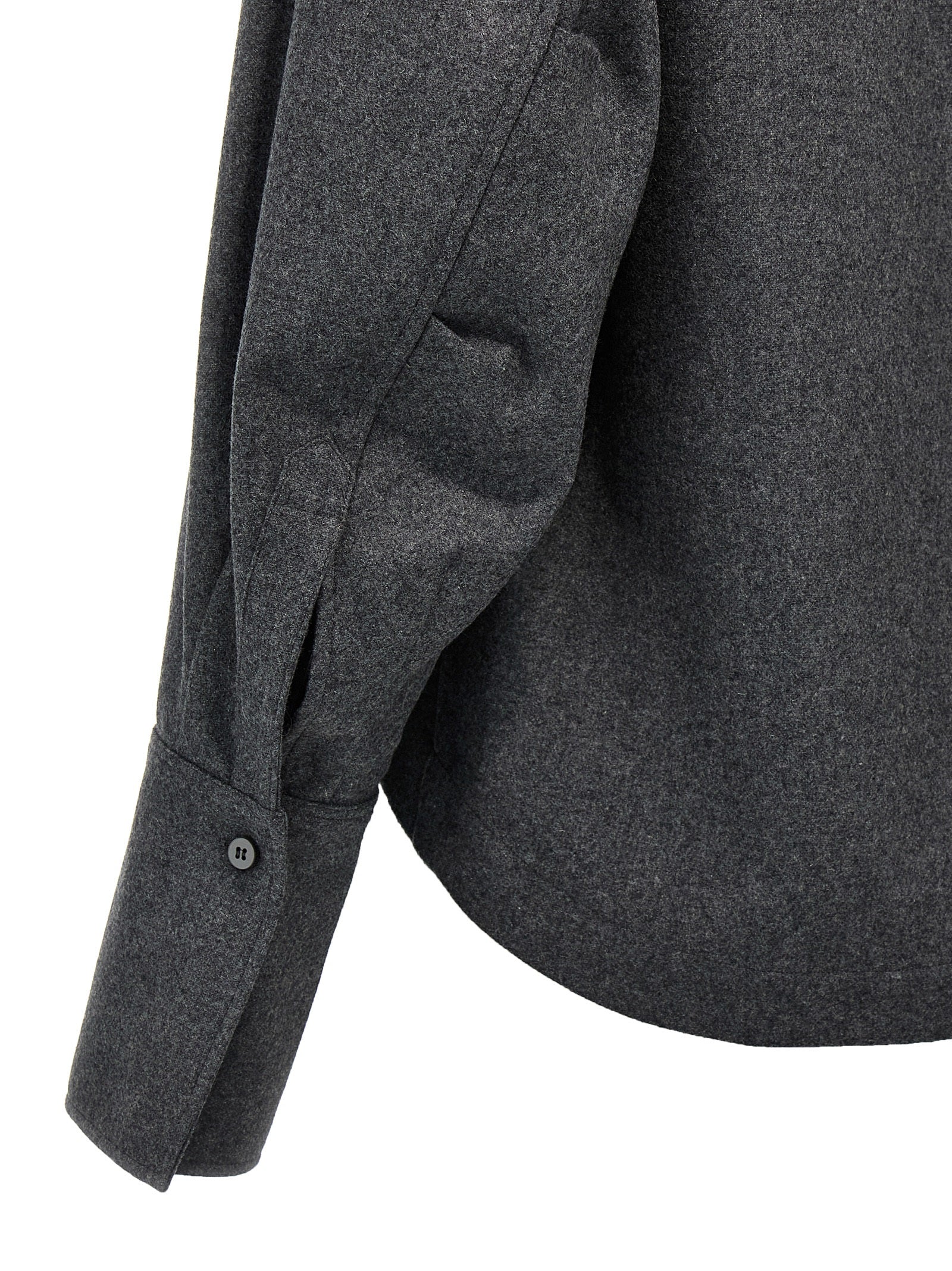 The Attico Gray Wool Women's Blouse