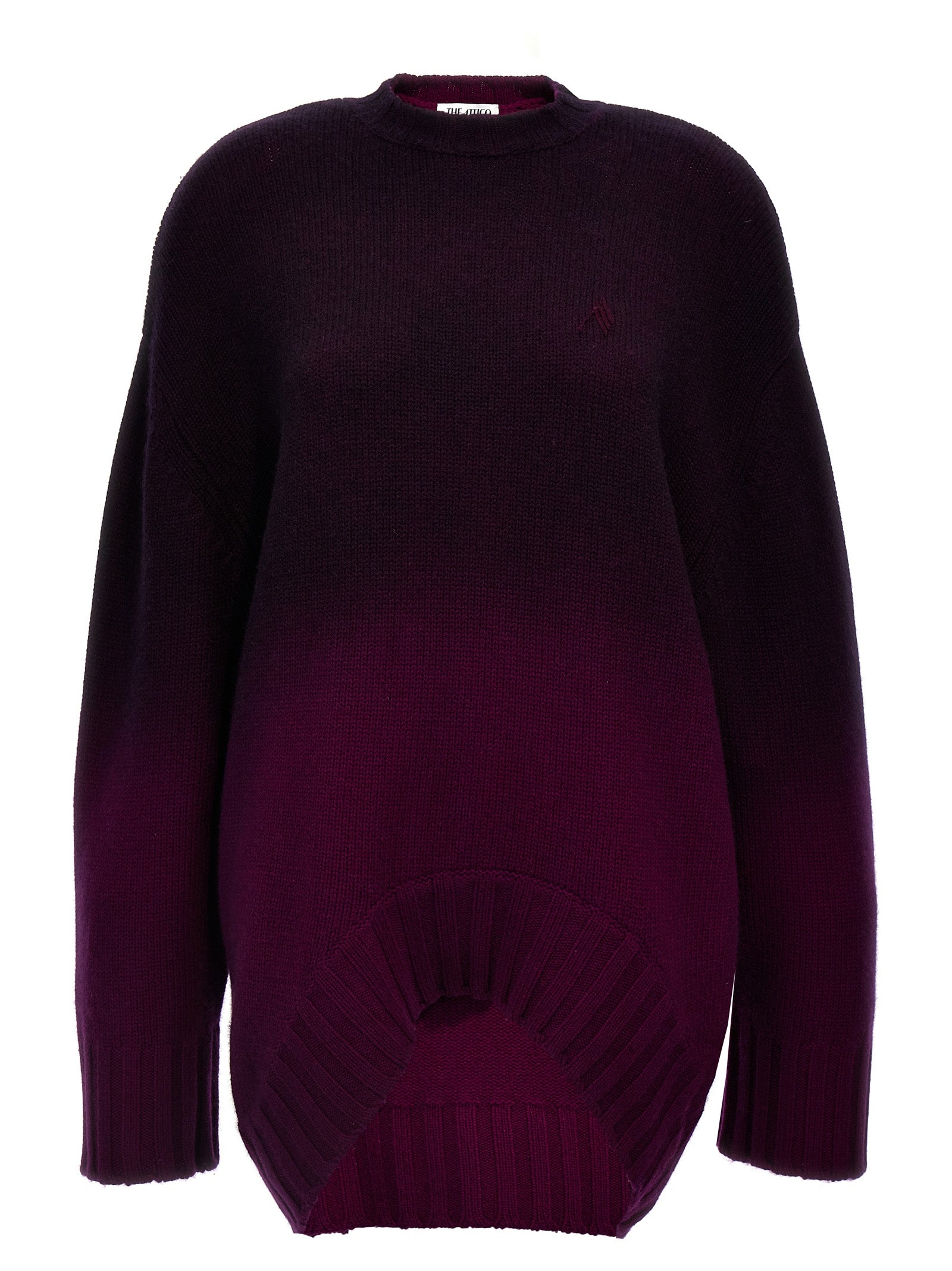 The Attico Purple Wool Short Women's Dress
