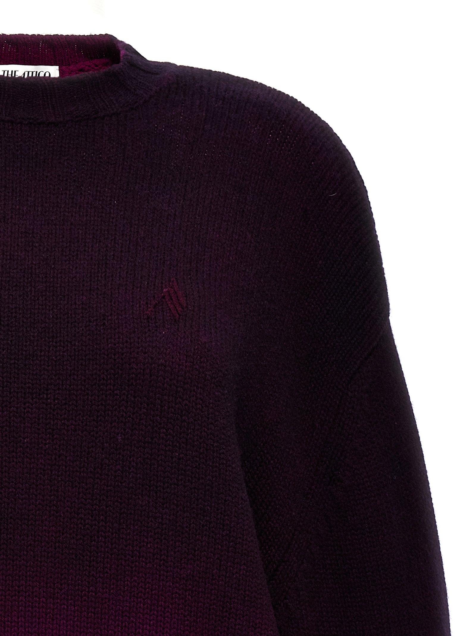 The Attico Purple Wool Short Women's Dress