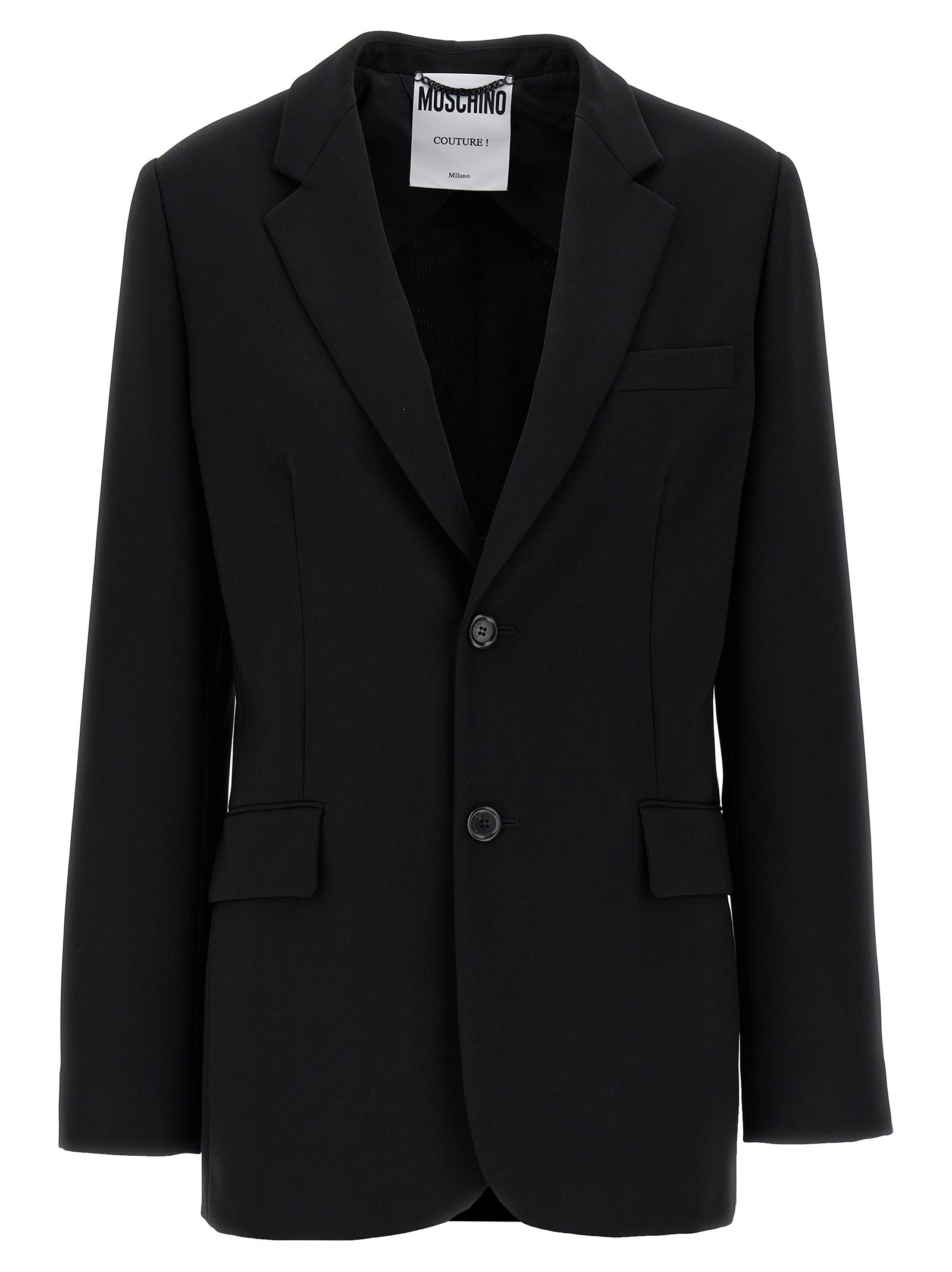 Moschino Black Polyester Women's Blazer