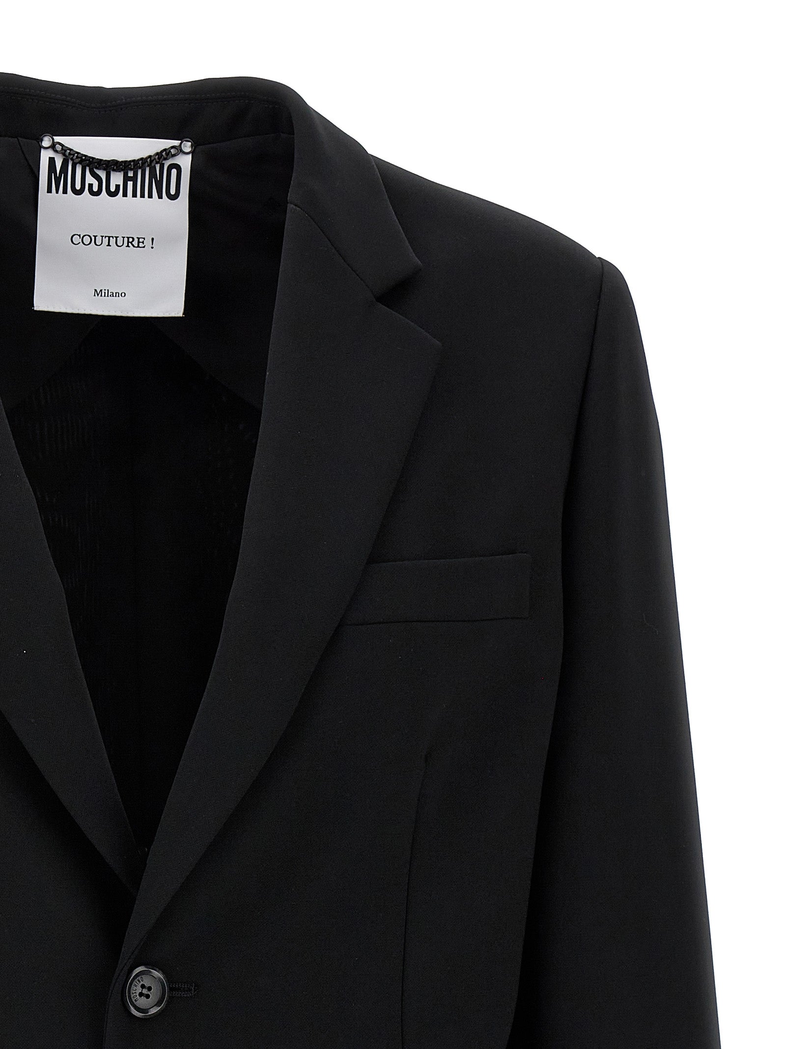 Moschino Black Polyester Women's Blazer