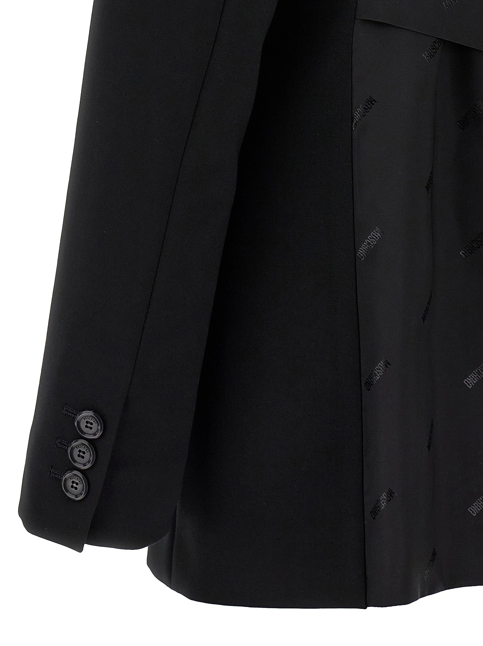 Moschino Black Polyester Women's Blazer