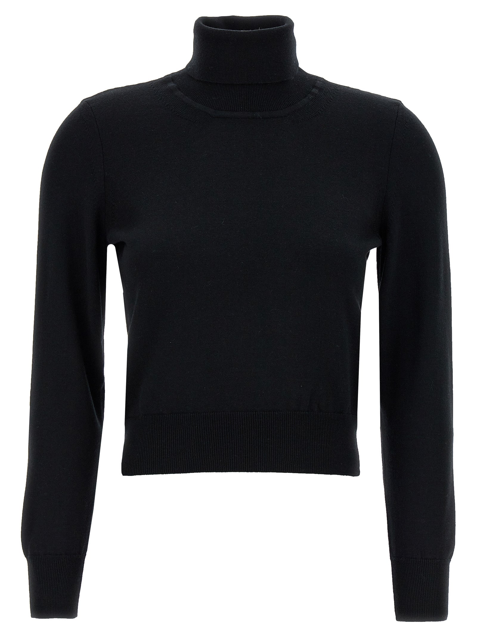 ANTONINO VALENTI Black Merino Wool Women's Cardigan