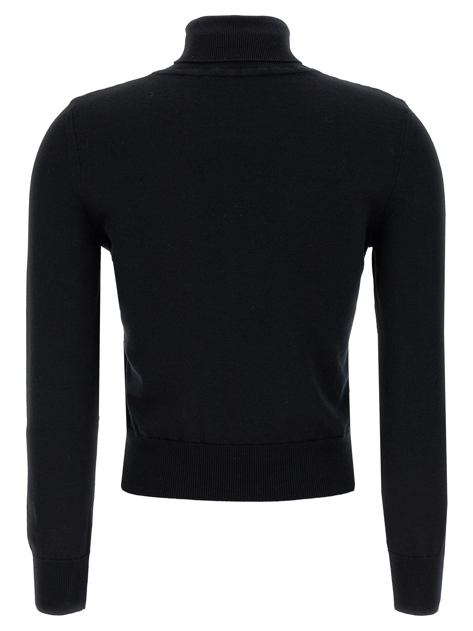 ANTONINO VALENTI Black Merino Wool Women's Cardigan