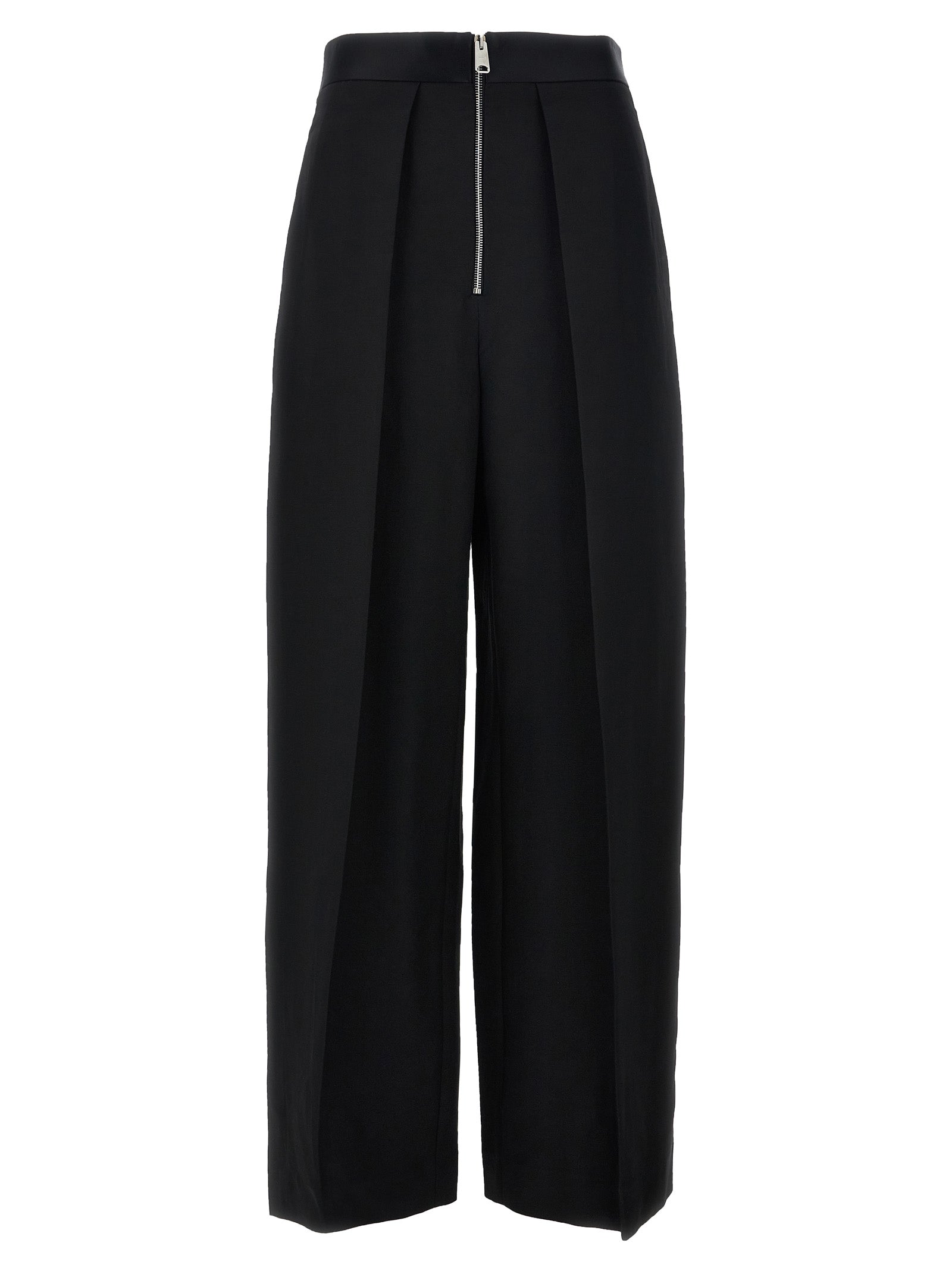 Khaite Black Viscose Casual Women's Pants