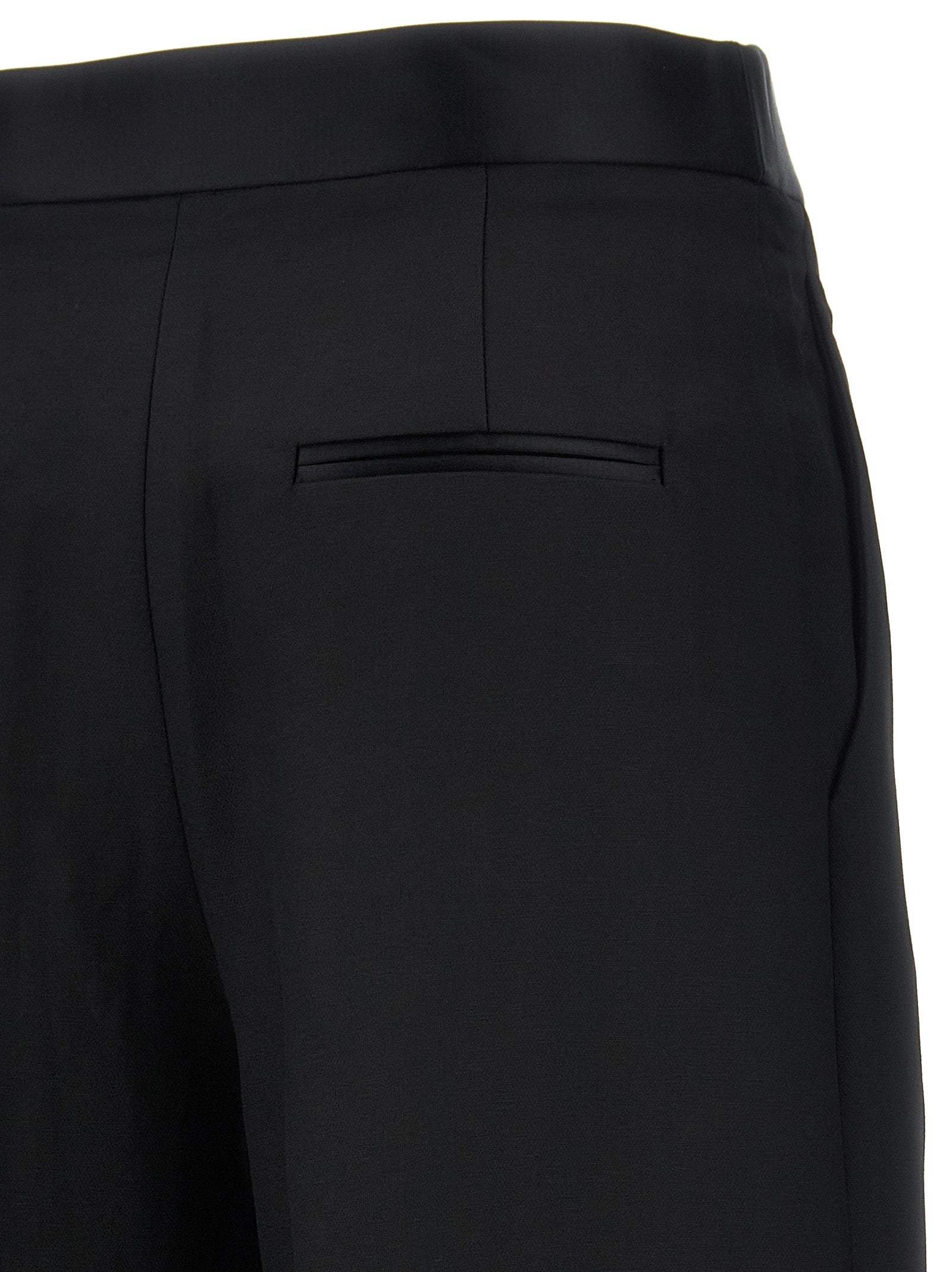 Khaite Black Viscose Casual Women's Pants