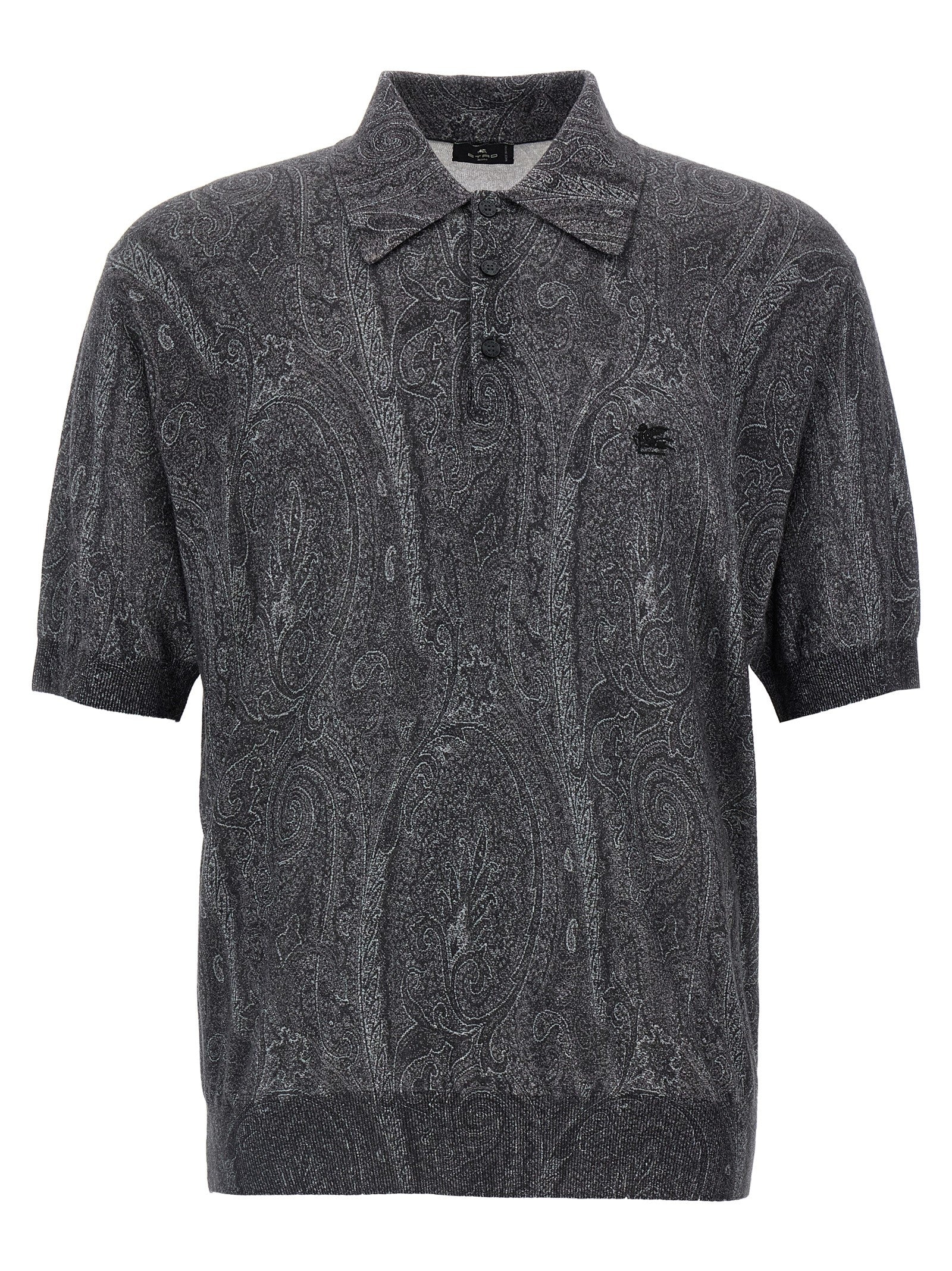 Etro Multicolor Silk Polo Men's Shirt