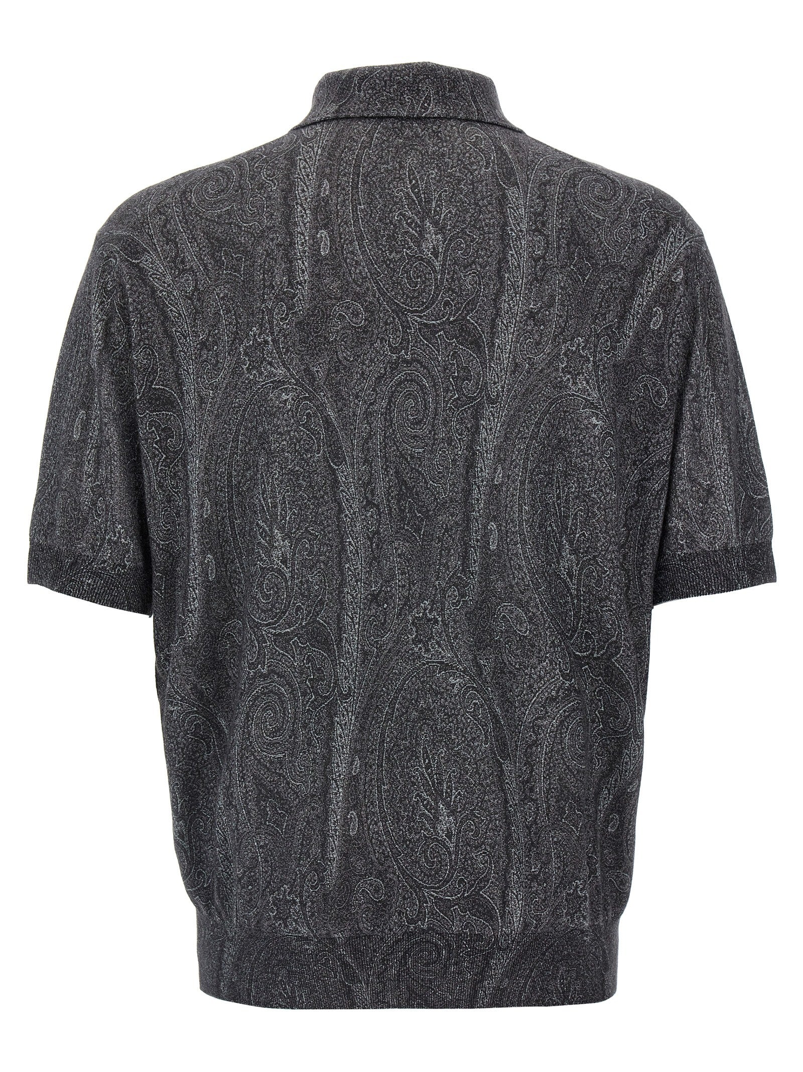 Etro Multicolor Silk Polo Men's Shirt