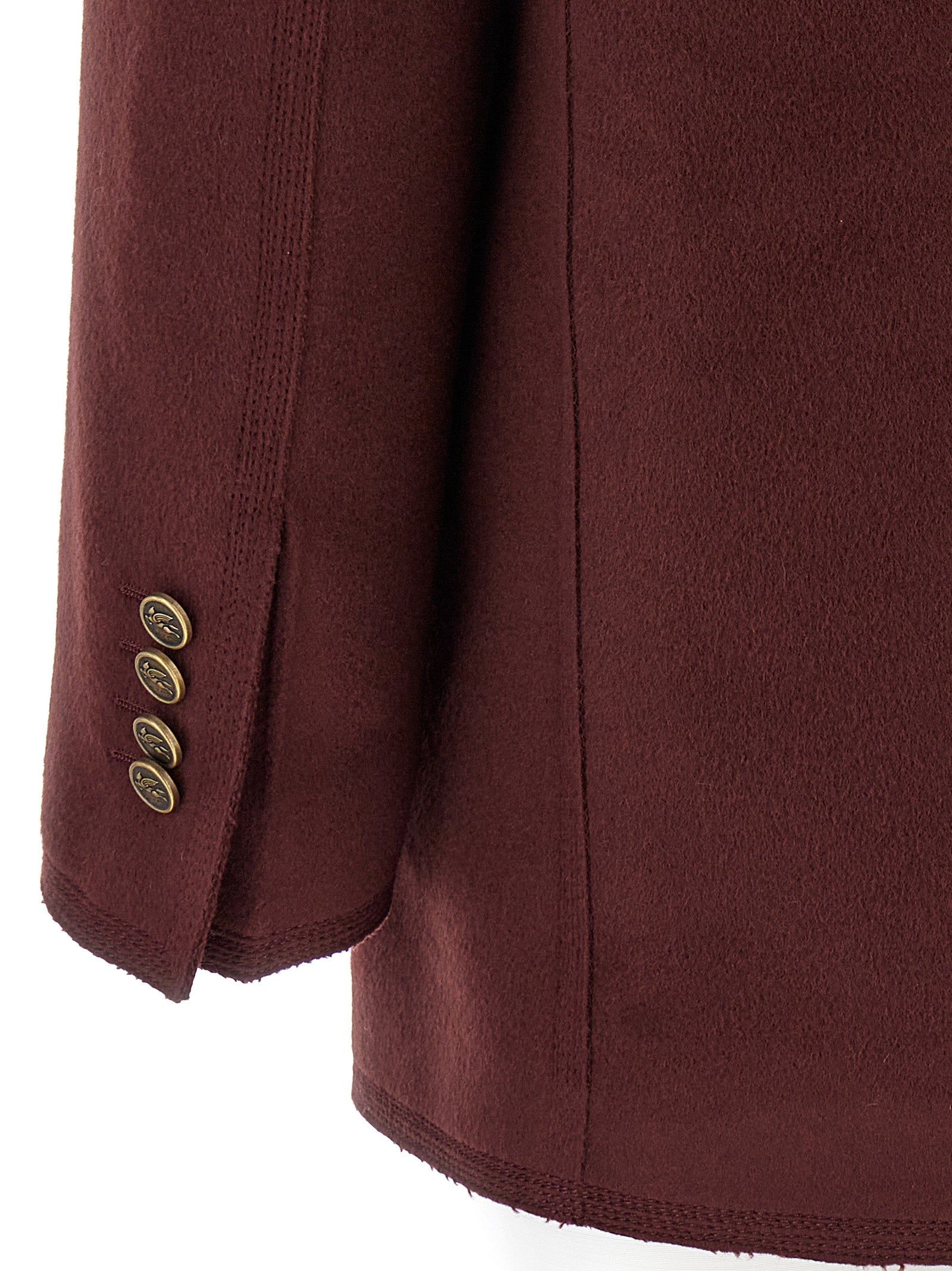Etro Bordeaux Wool Women's Blazer