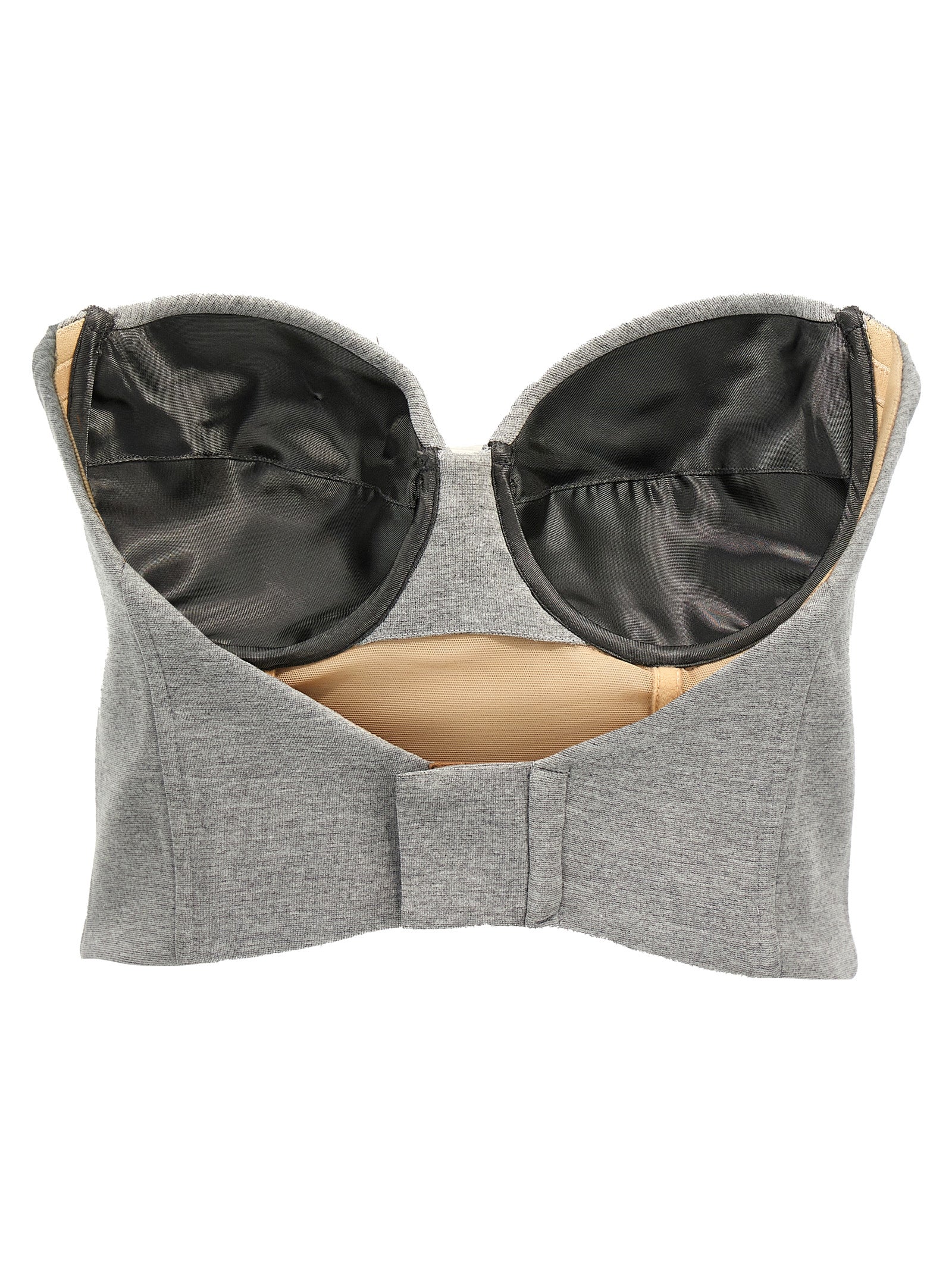 Giuseppe Di Morabito Gray Viscose Sleeveles Women's T-Shirt