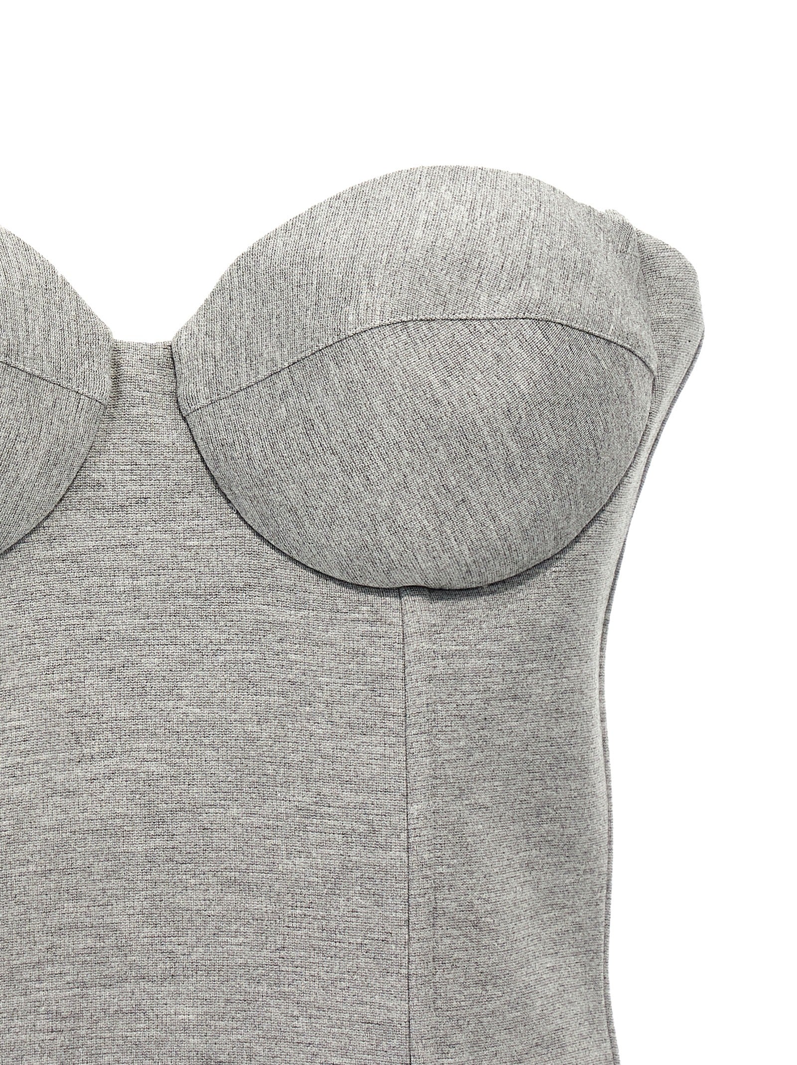 Giuseppe Di Morabito Gray Viscose Sleeveles Women's T-Shirt