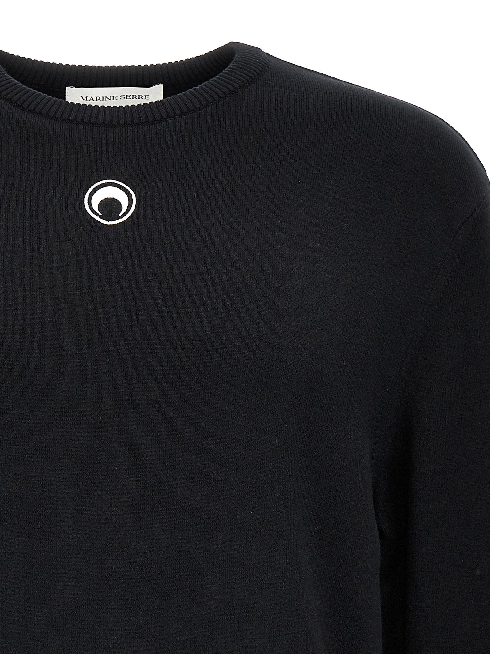 Marine Serre Black Viscose Men's Cardigan