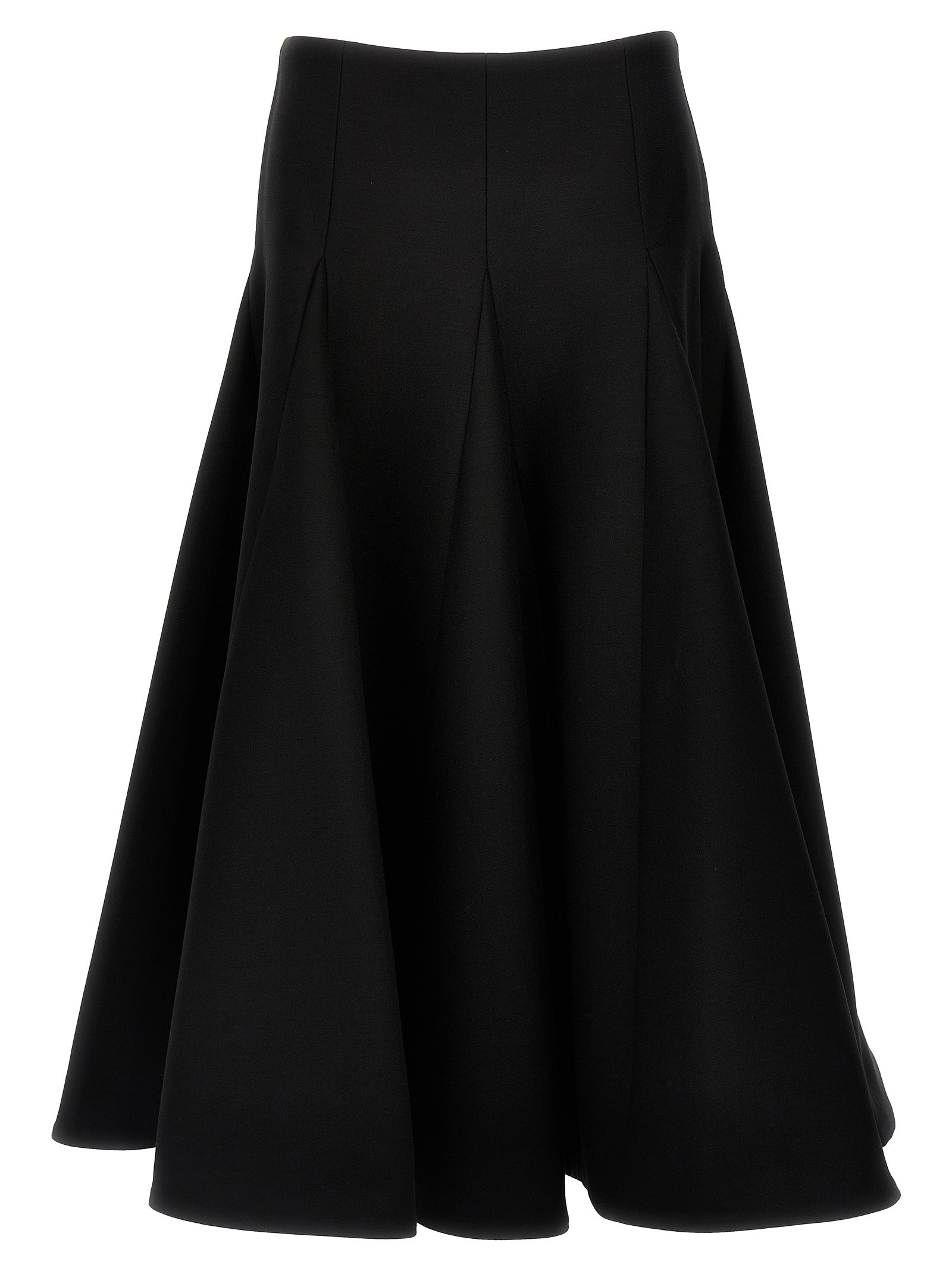 Valentino Garavani Black Virgin Wool Mini Women's Skirt