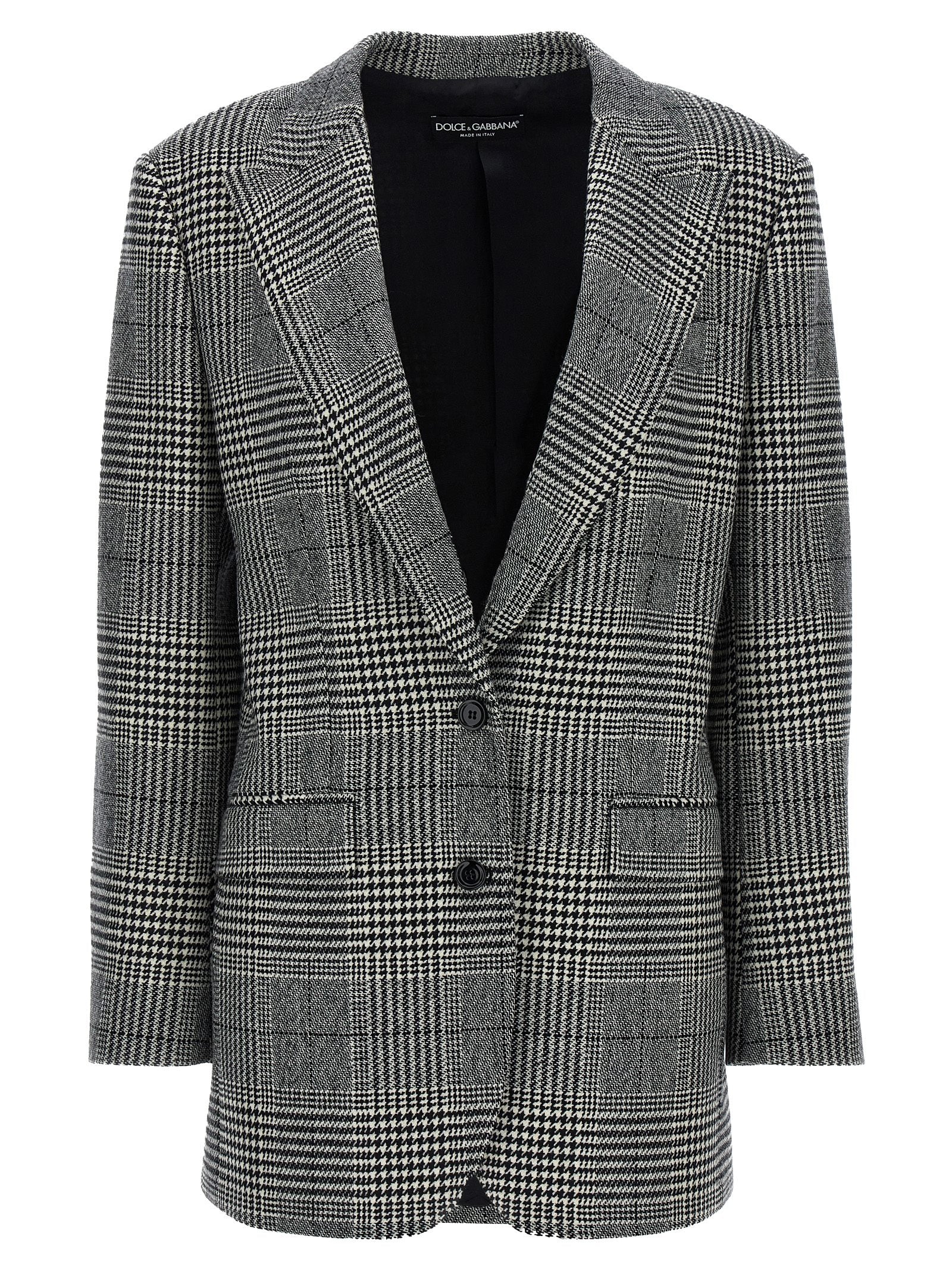Dolce & Gabbana Bicolor Wool Women's Blazer