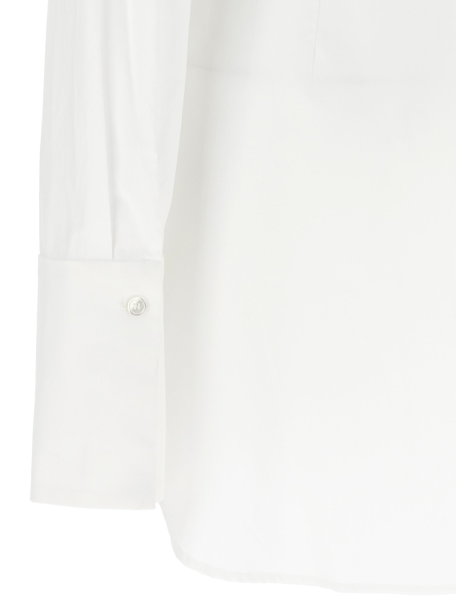 Nensi Dojaka White Cotton Women's Blouse