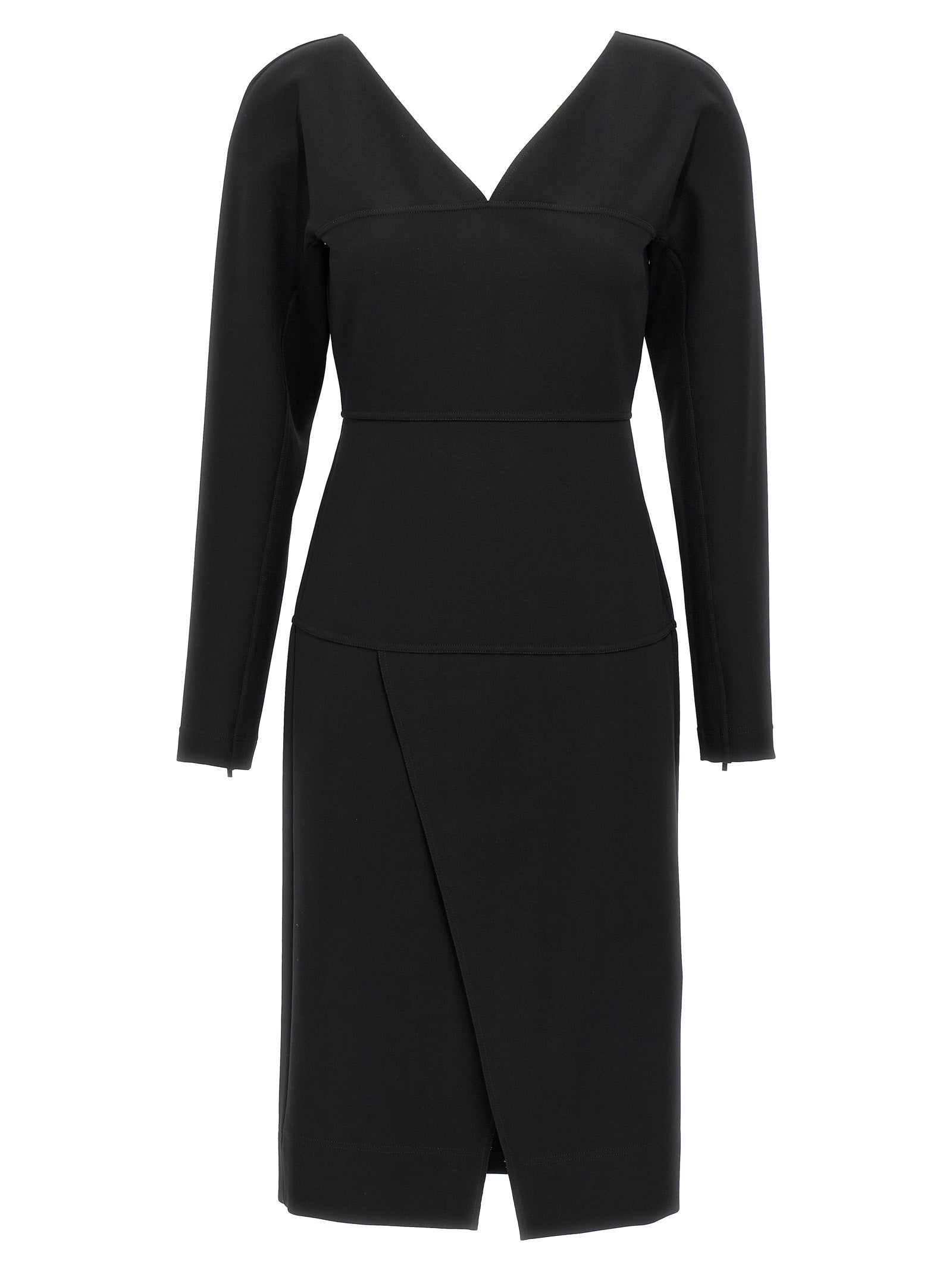 Fendi Black Viscose Midi Women's Dress