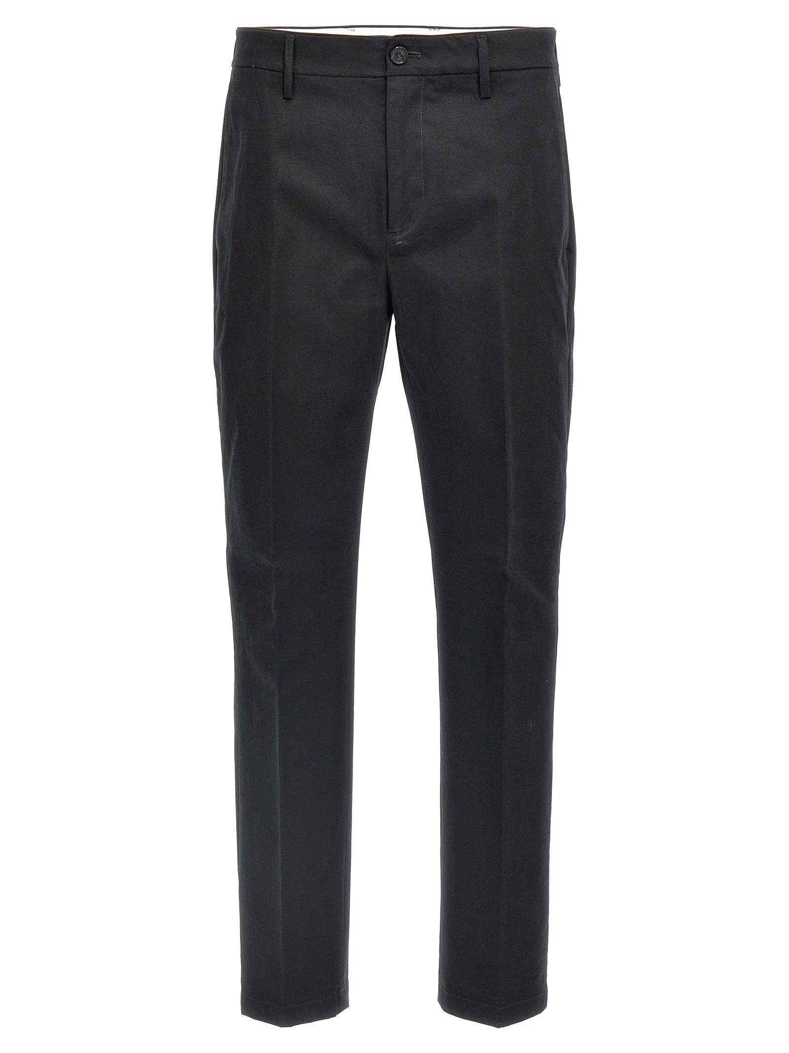 Department 5 Black Cotton Casual Men's Pants