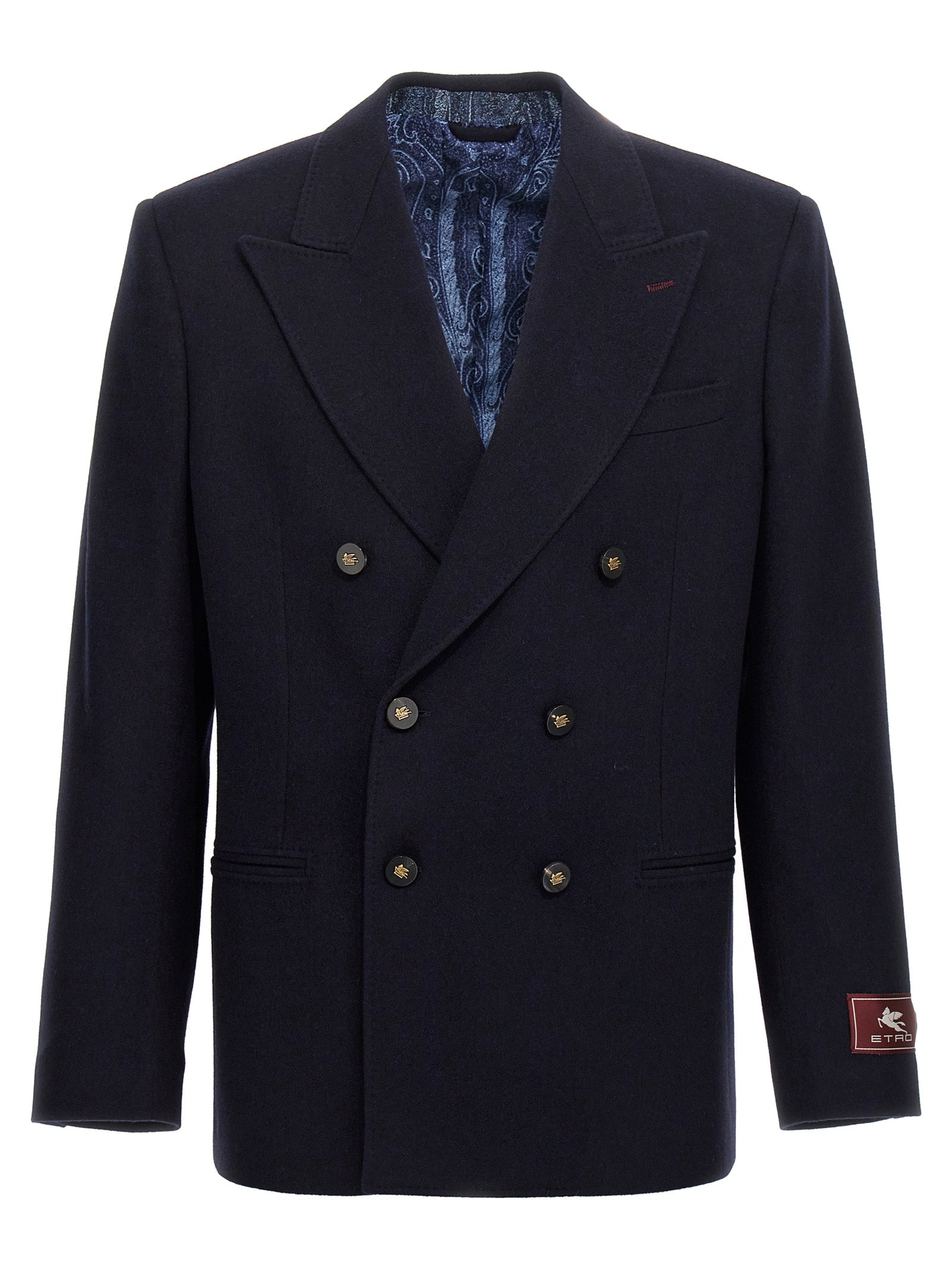 Etro Blue Cashmere Men's Blazer