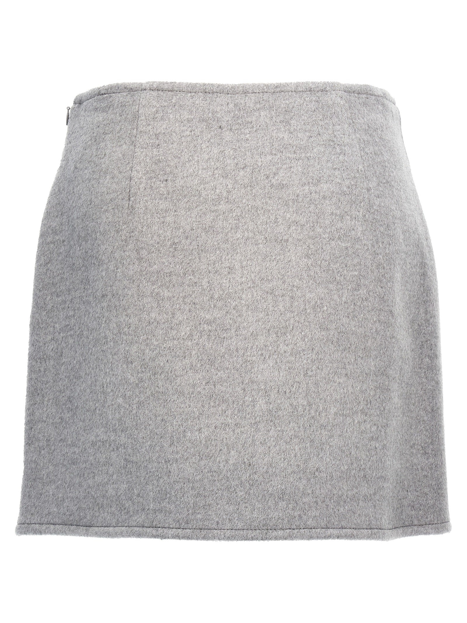 Tory Burch Gray Wool Long Women's Skirt