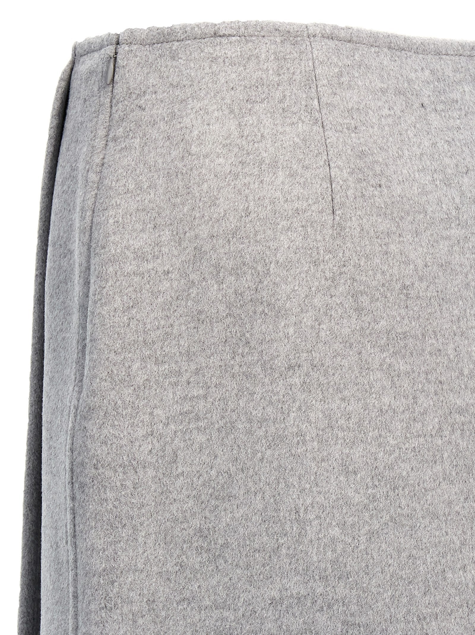 Tory Burch Gray Wool Long Women's Skirt