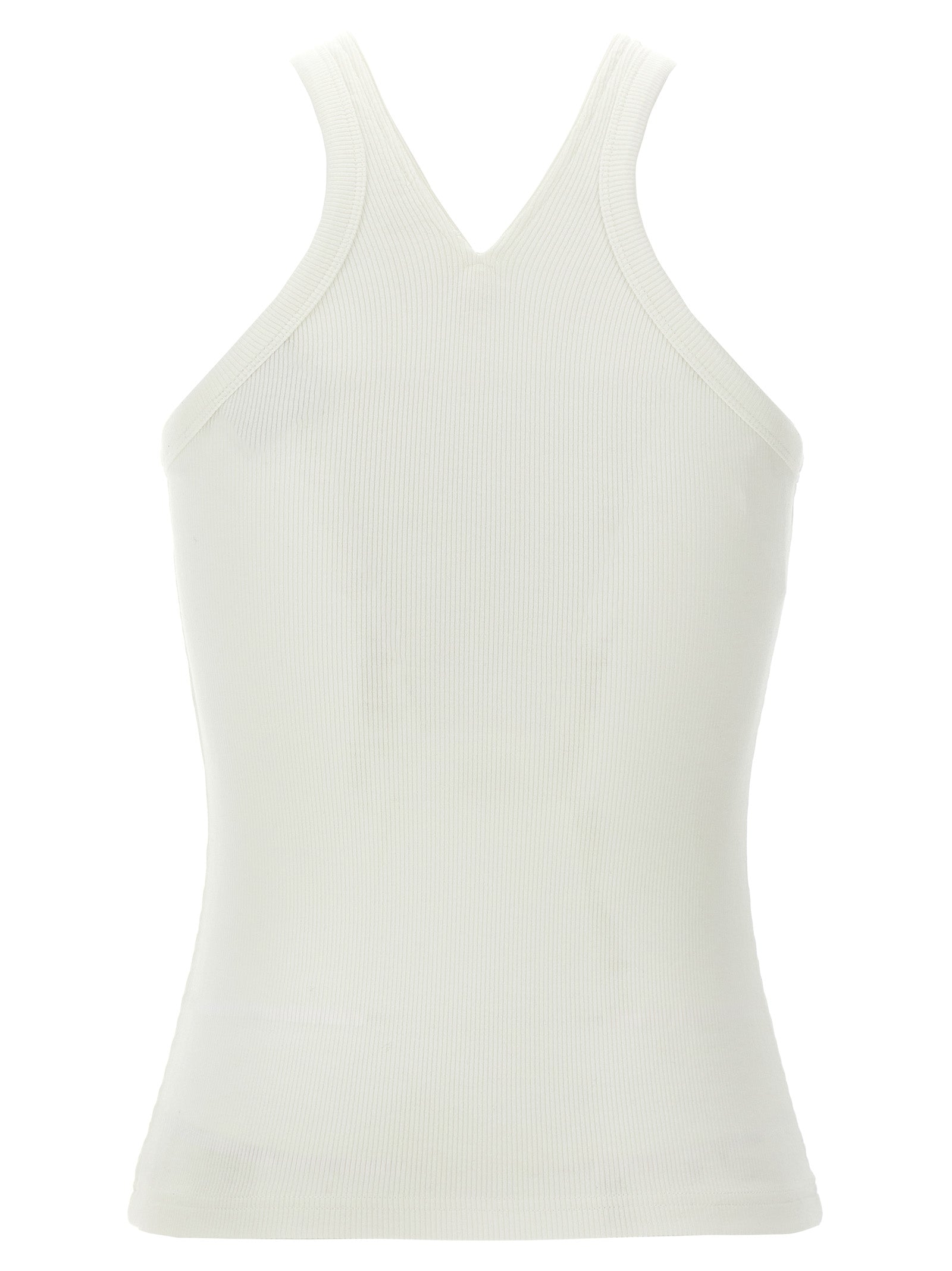 Courrèges White Cotton Tank Women's Tops