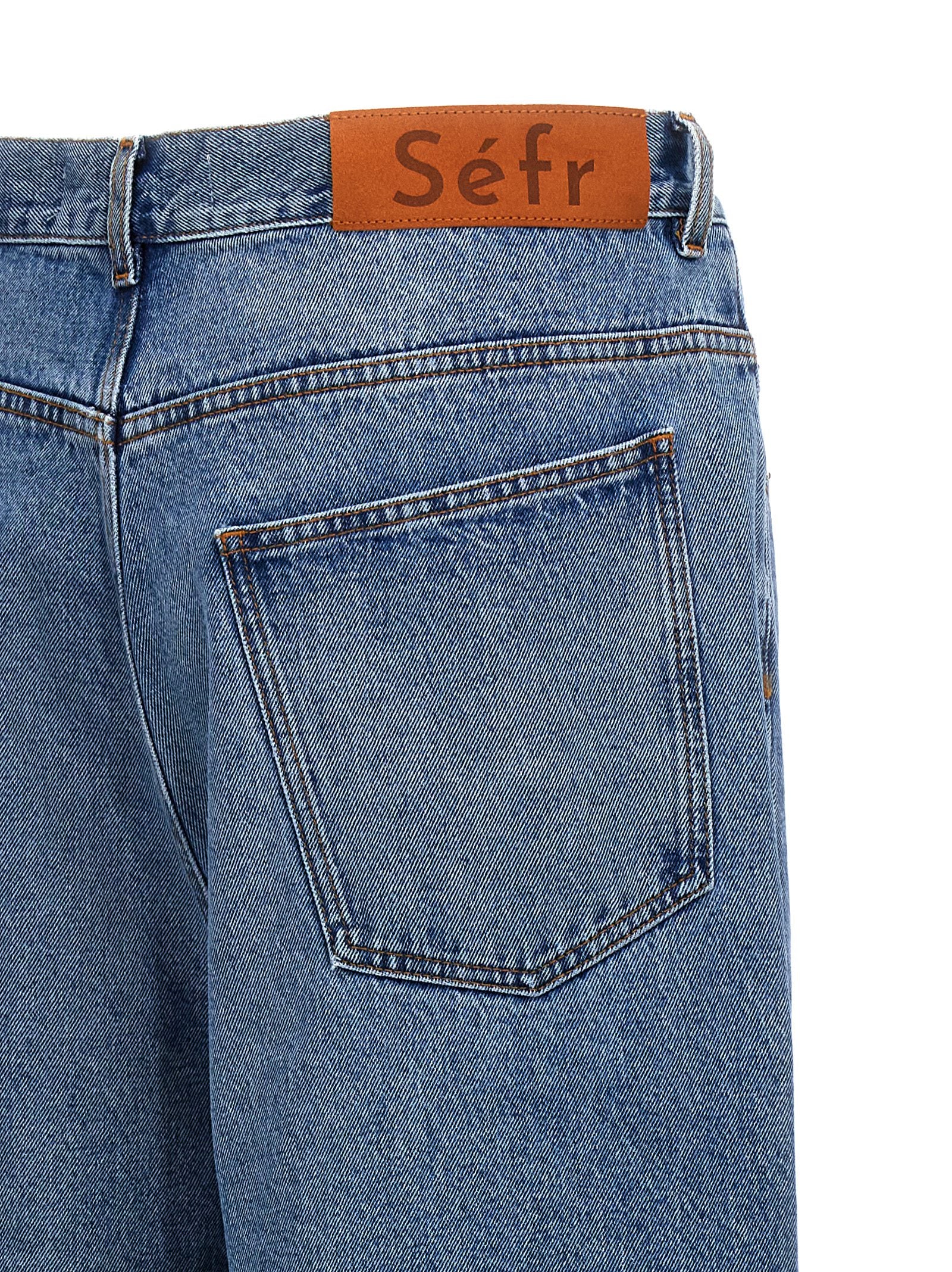 SÉFR Blue Cotton Jeans Men's Denim