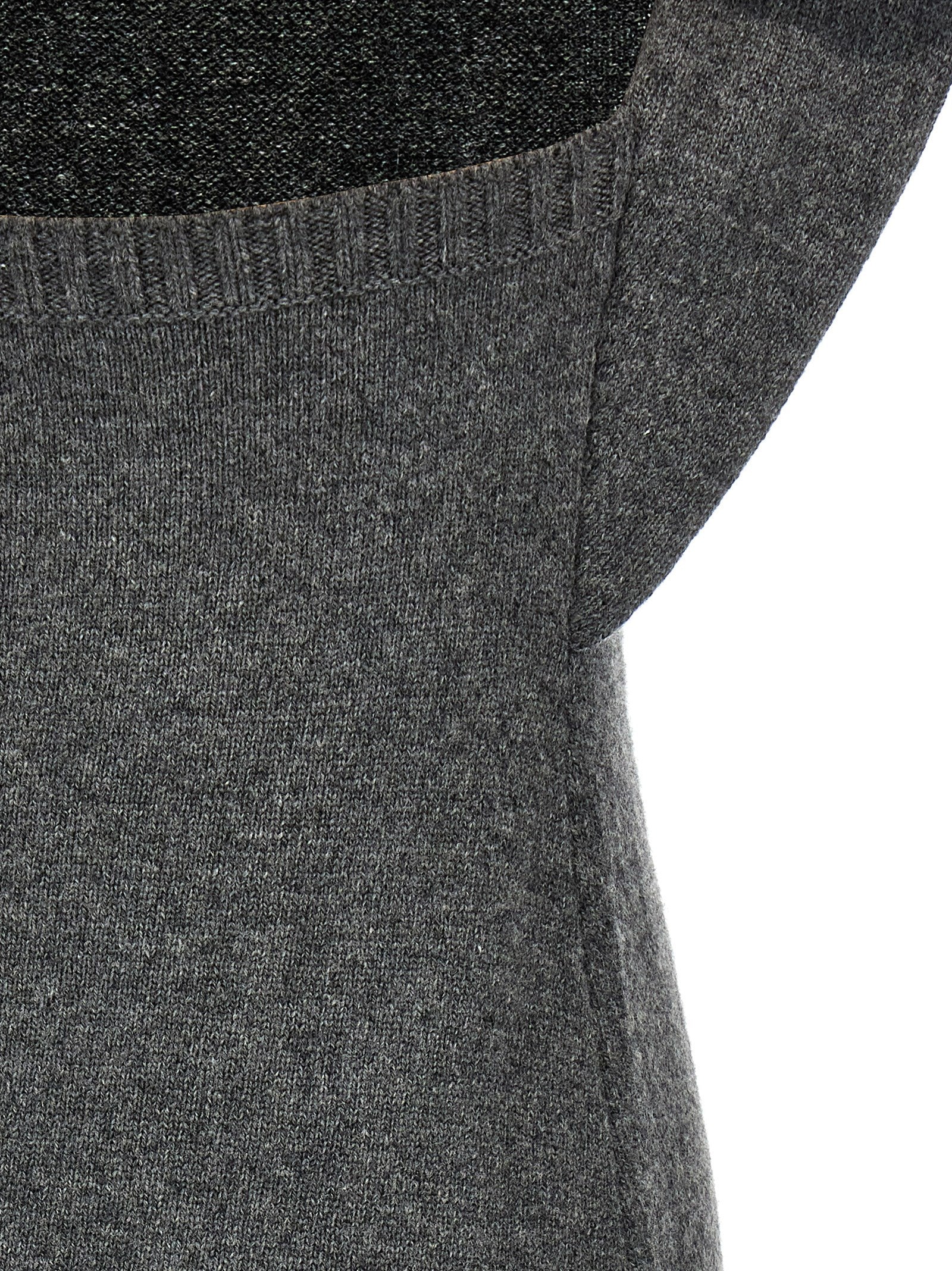 Courrèges Gray Wool Midi Women's Dress