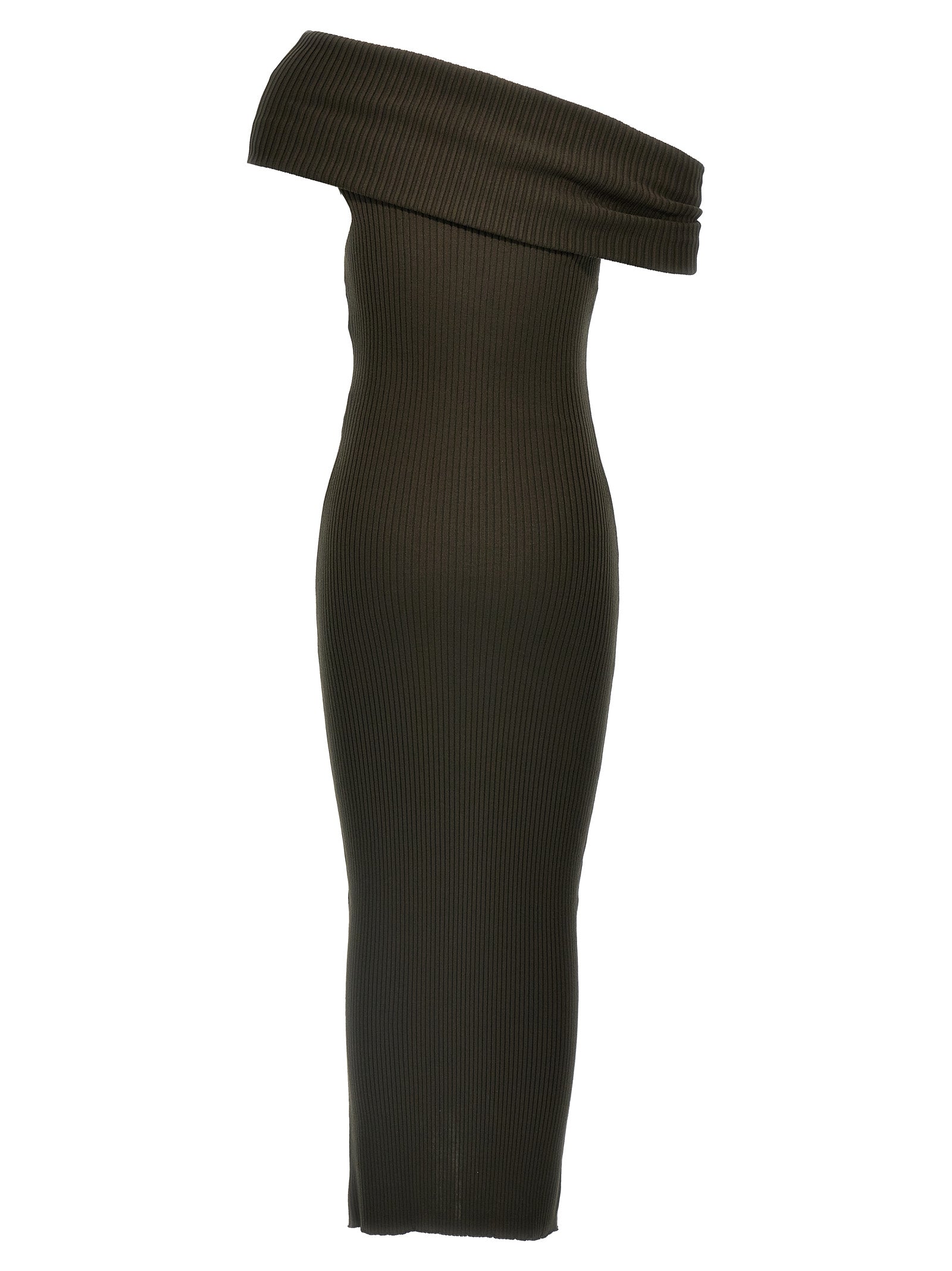 Courrèges Brown Viscose Long Women's Dress