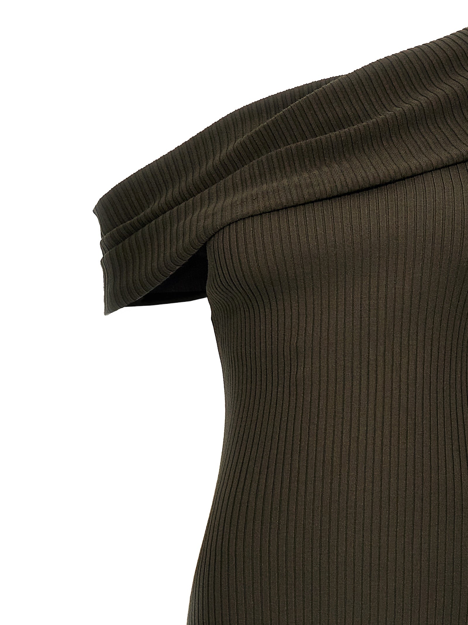 Courrèges Brown Viscose Long Women's Dress