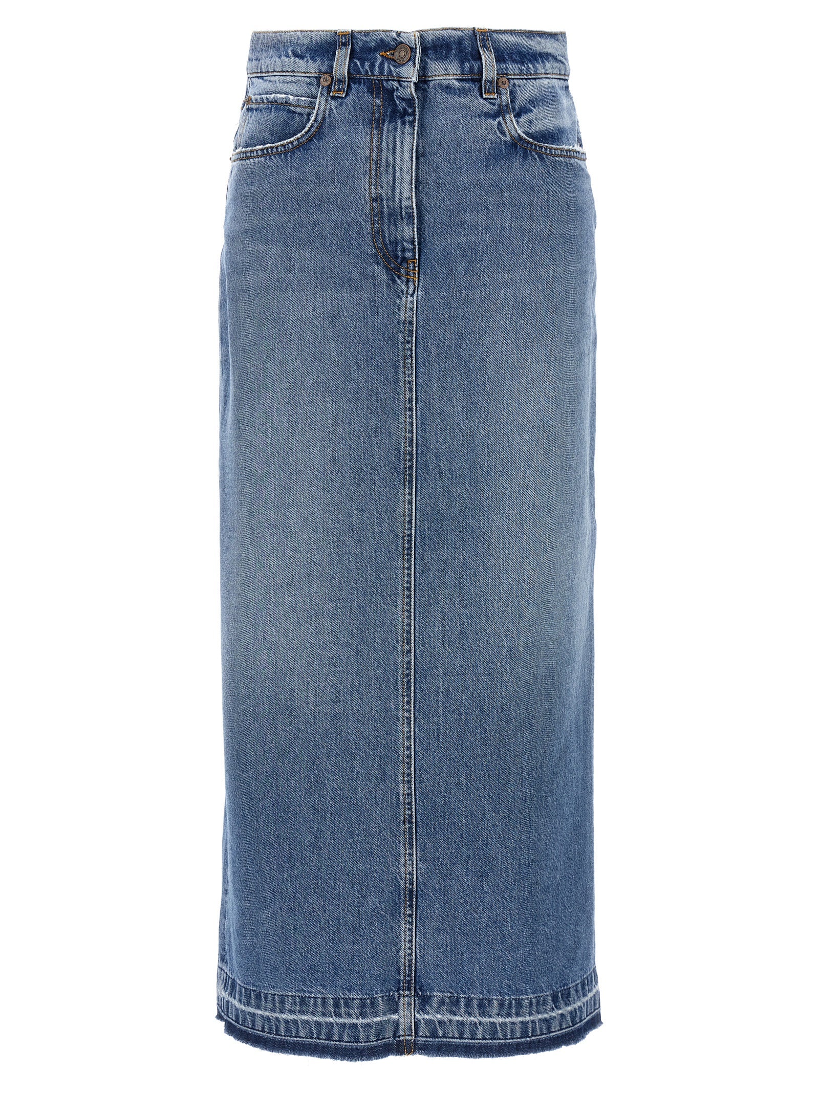 Fortela Blue Cotton Mini Women's Skirt