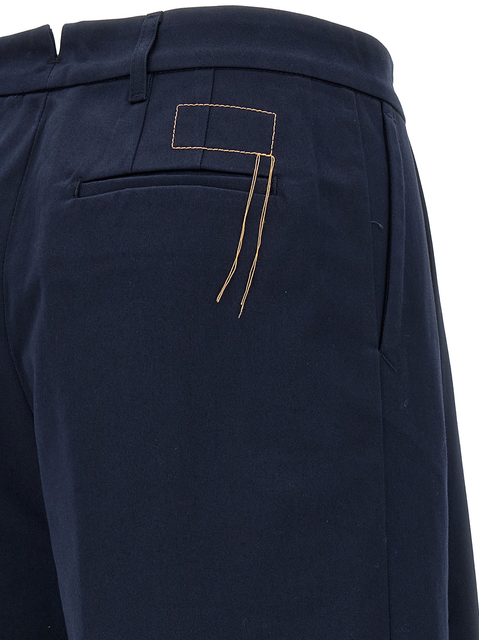 Fortela Blue Cotton Casual Women's Pants