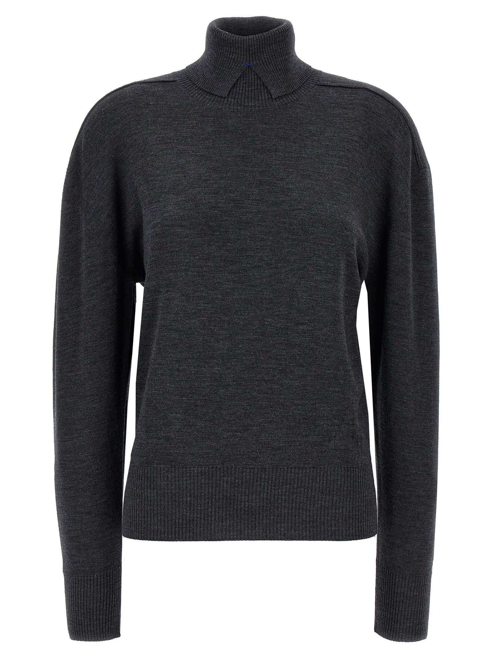 Burberry Gray Wool Women's Cardigan