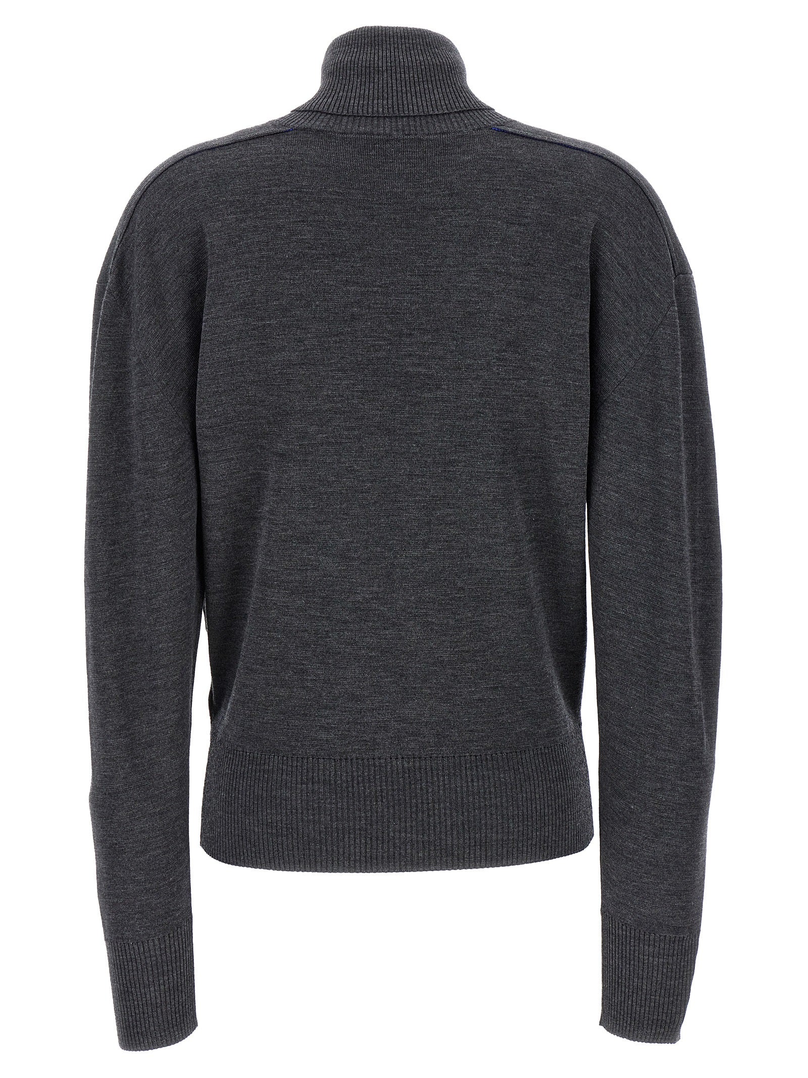 Burberry Gray Wool Women's Cardigan