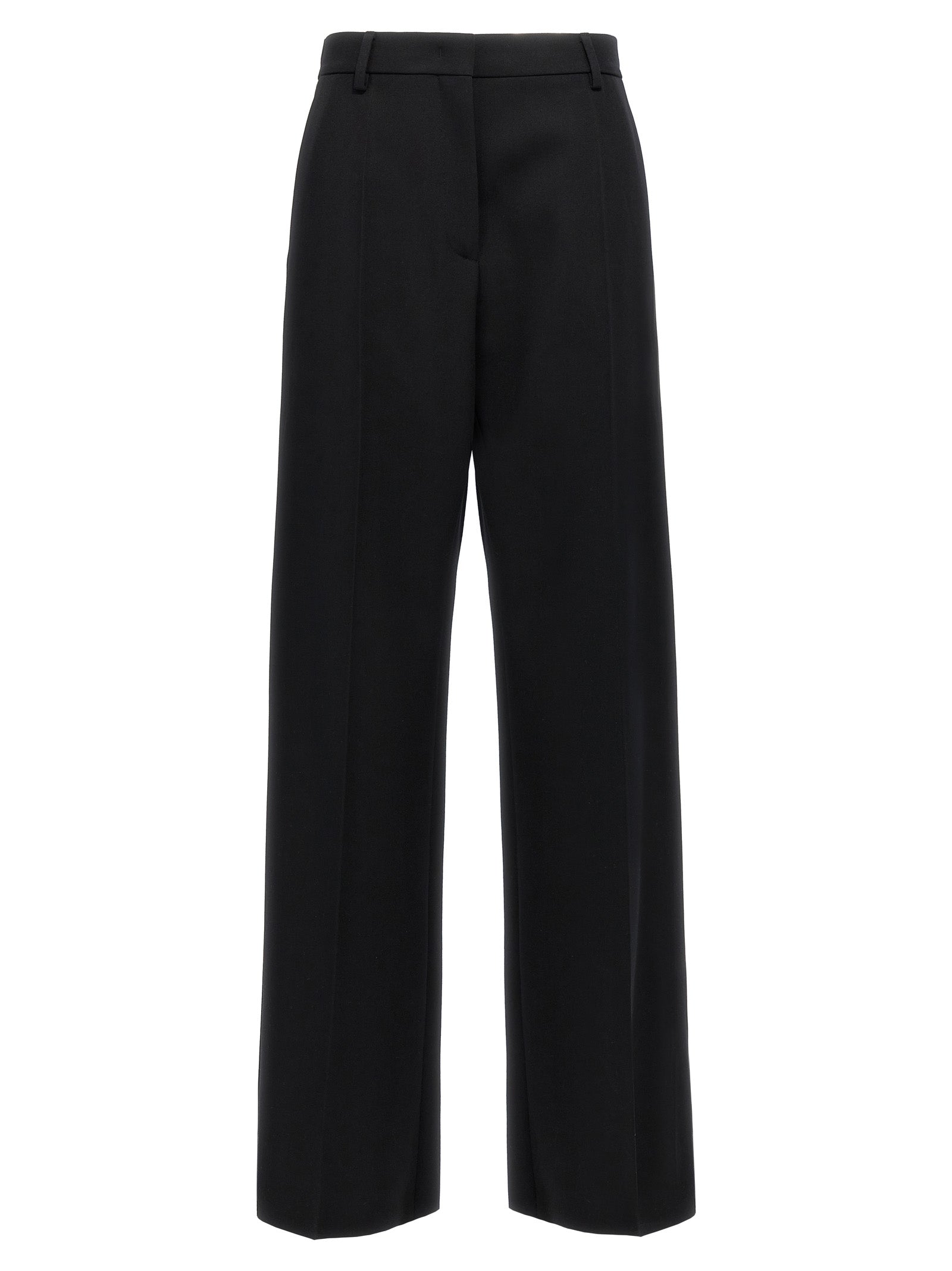 Valentino Garavani Black Virgin Wool Dress Women's Pants