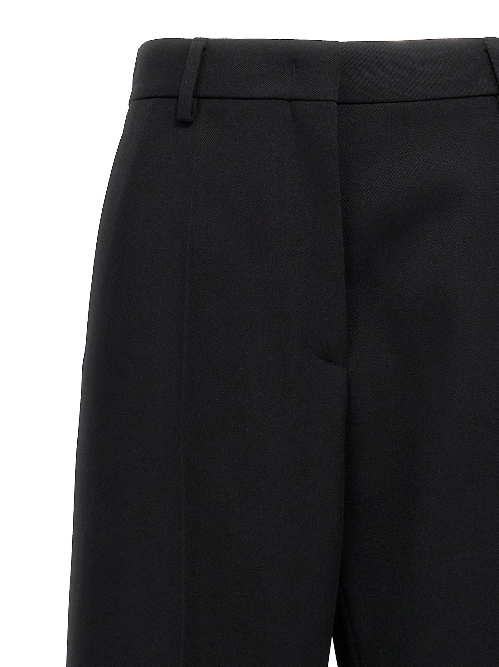 Valentino Garavani Black Virgin Wool Dress Women's Pants