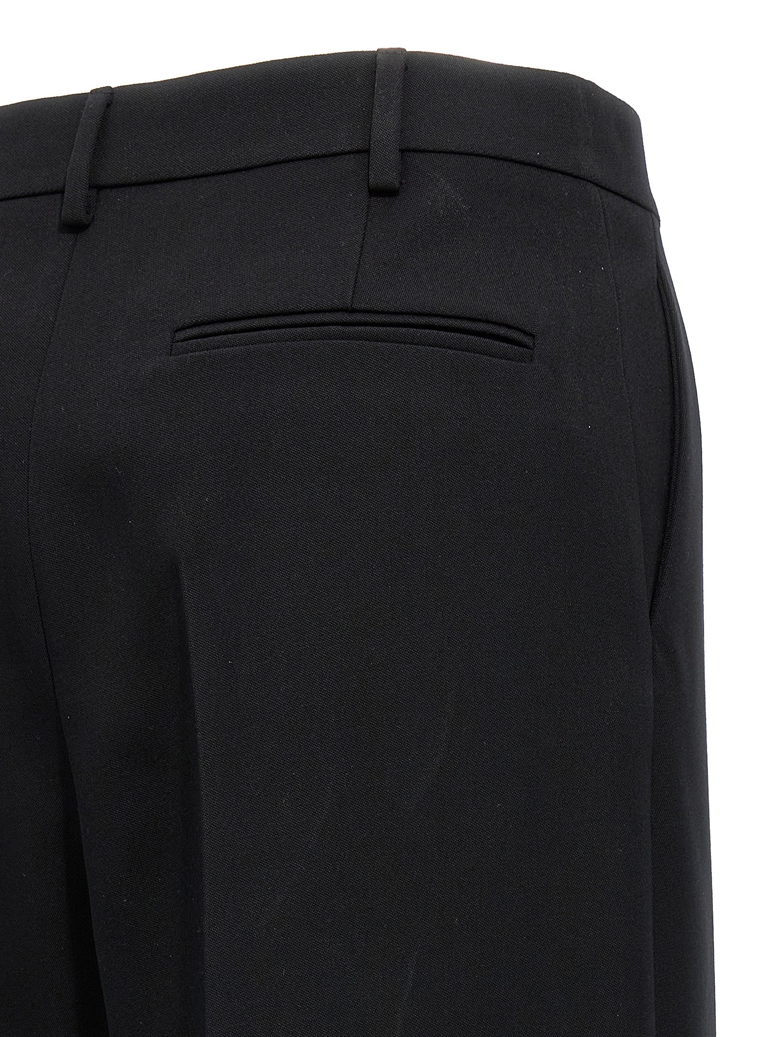 Valentino Garavani Black Virgin Wool Dress Women's Pants