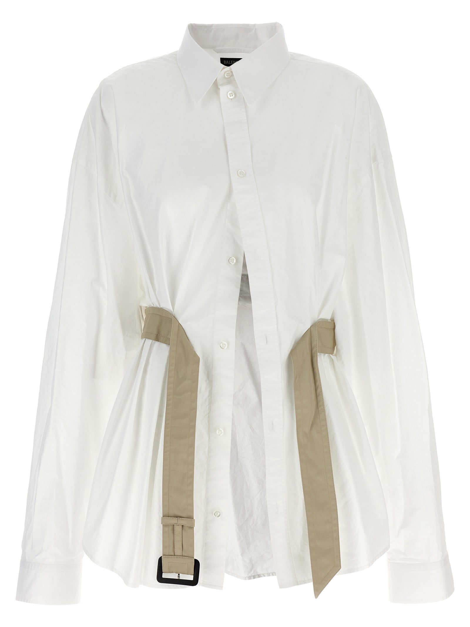 Balenciaga White Cotton Women's Blouse