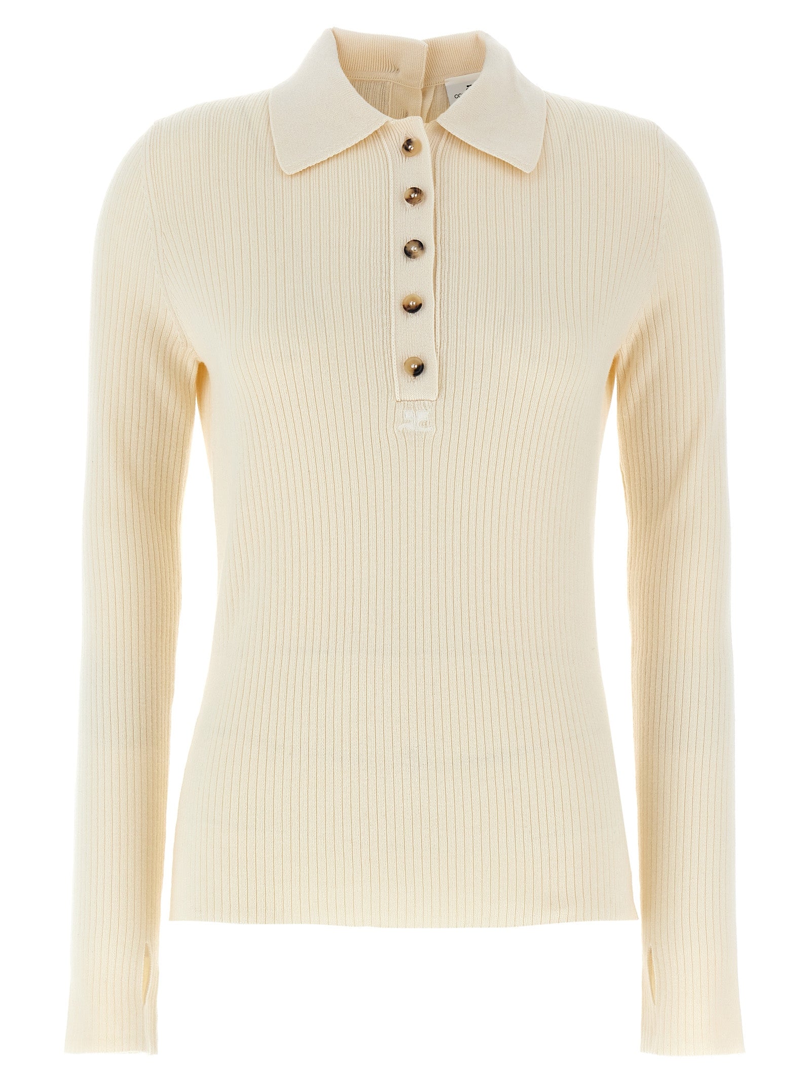 Courrèges White Cotton Women's Cardigan